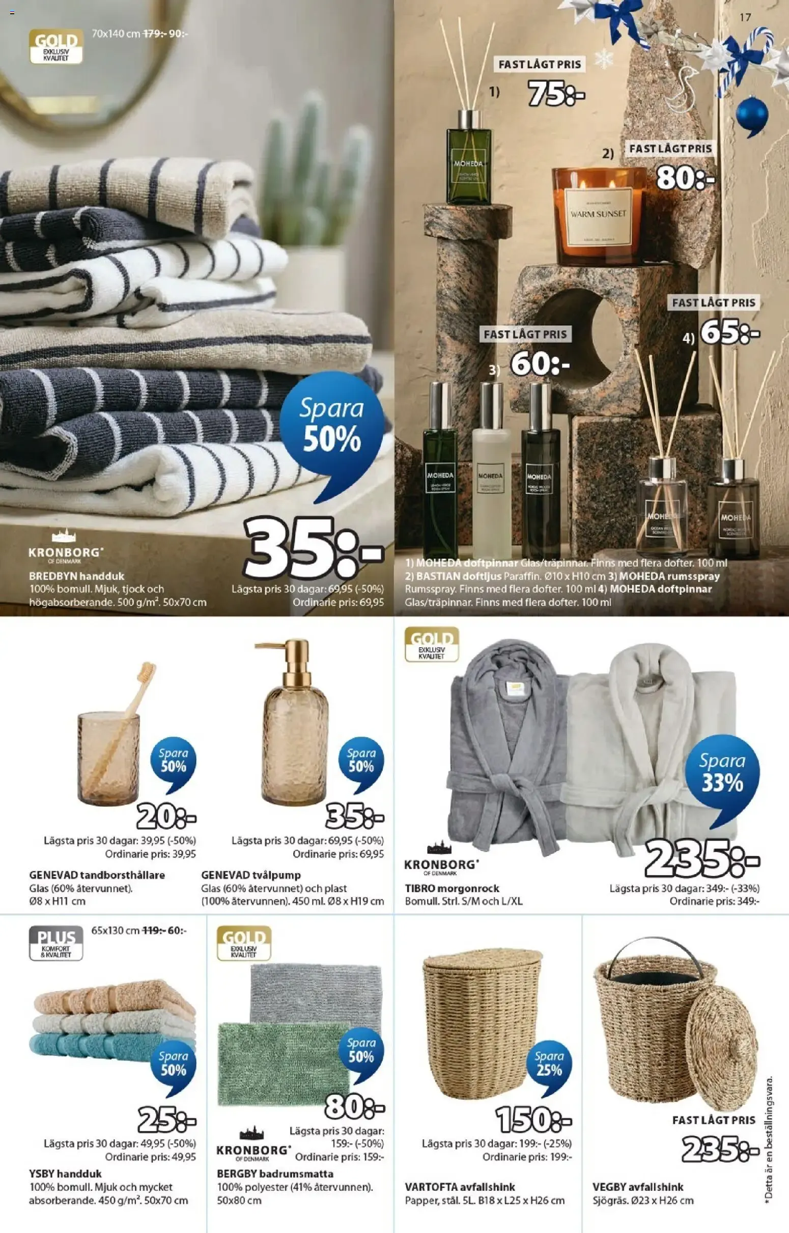 JYSK Scandinavian Sleeping & Living - Ett fantastiskt erbjudande för din jul från 19 oktober till 29 november 2026 - Reklamblad sidor 17