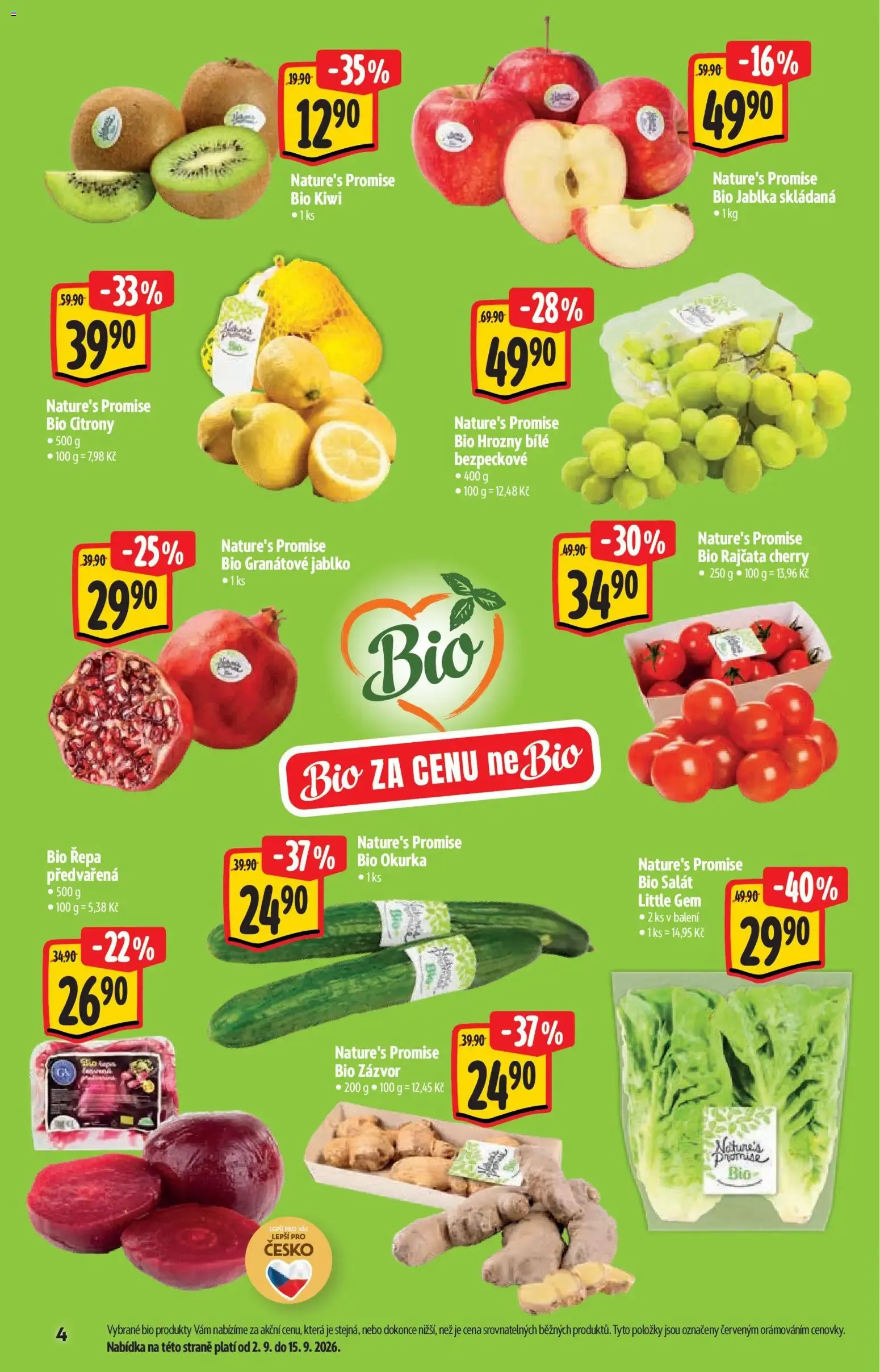 Albert katalog - Hypermarket - Bio od 02.09.2026 - Akční leták - 2. září 29. září 2026 - Page 4