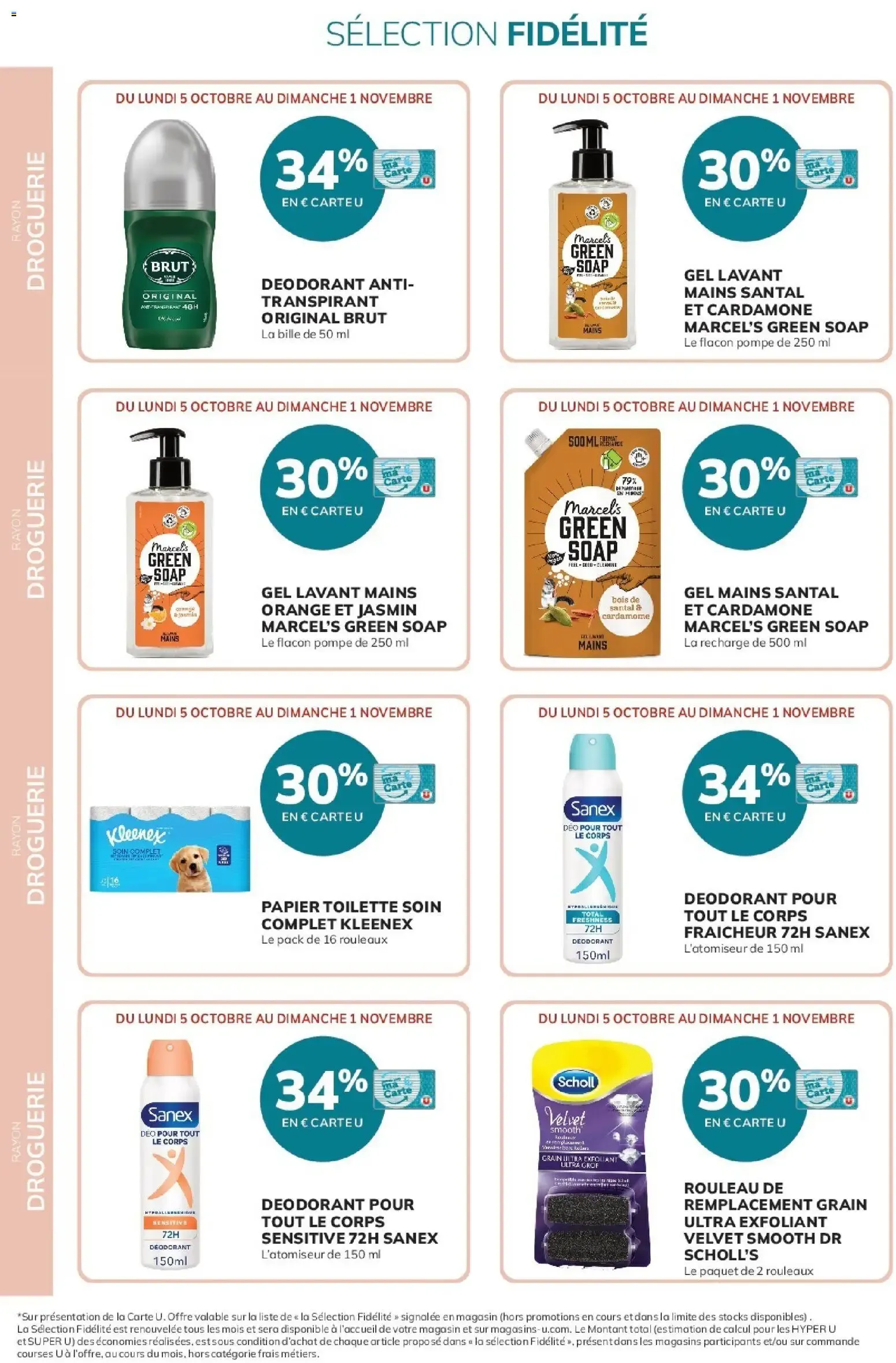 20% reversés sur votre Carte U du 5 octobre au 1 novembre 2026 - Catalogue page 18