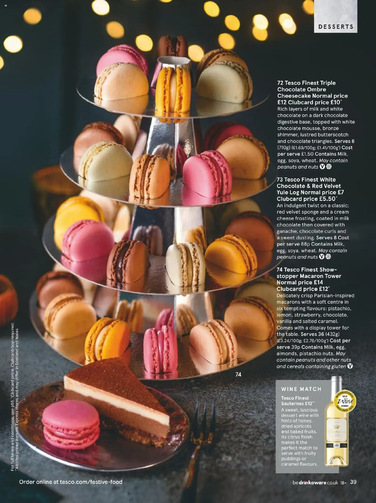 TESCO finest Festive Food to Order from 4 November to 31 December 2026 - Catalogue Page 39