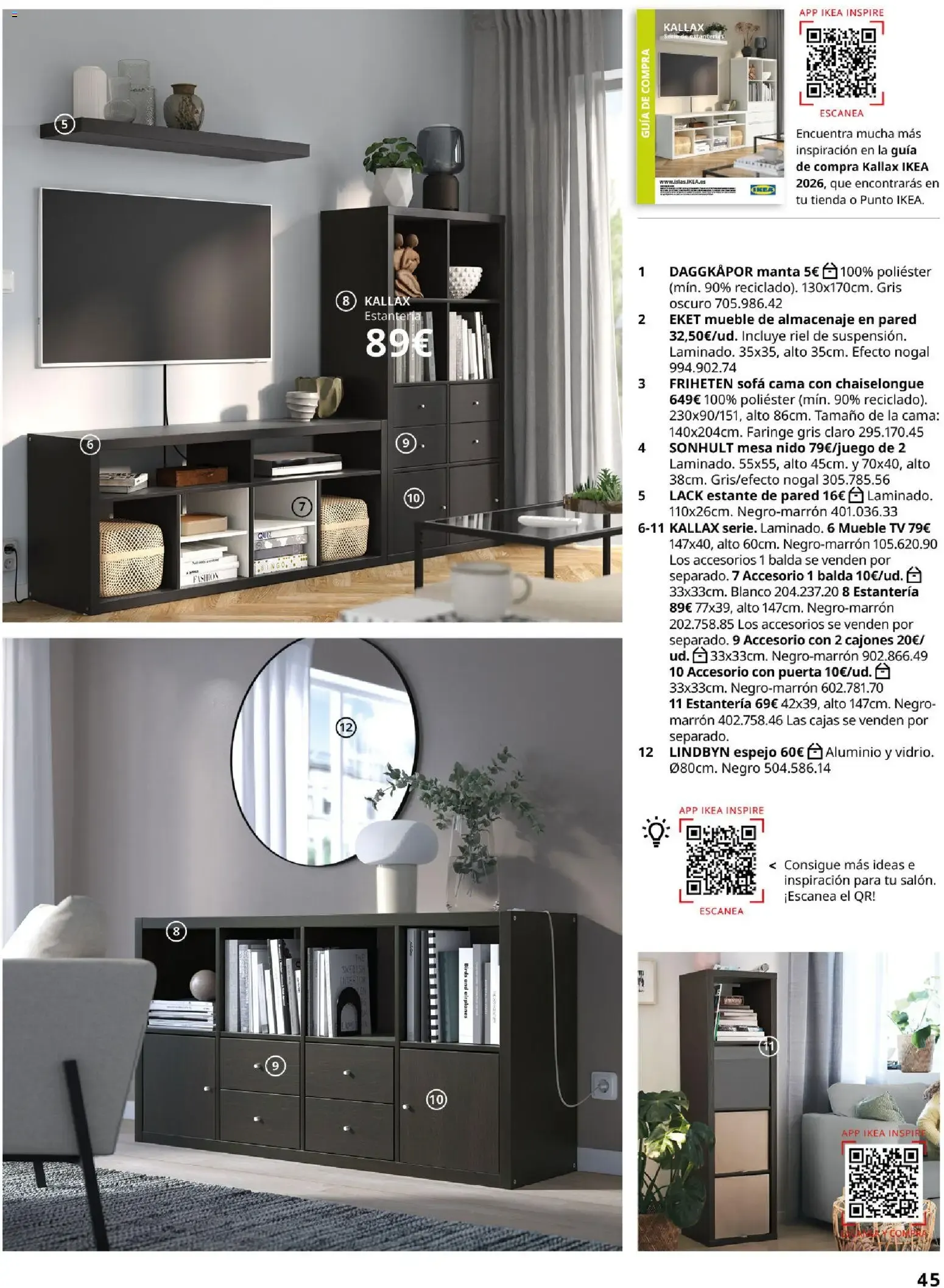 Catálogo de IKEA Salones 4 de febrero al 31 de agosto 2026 - Página 45