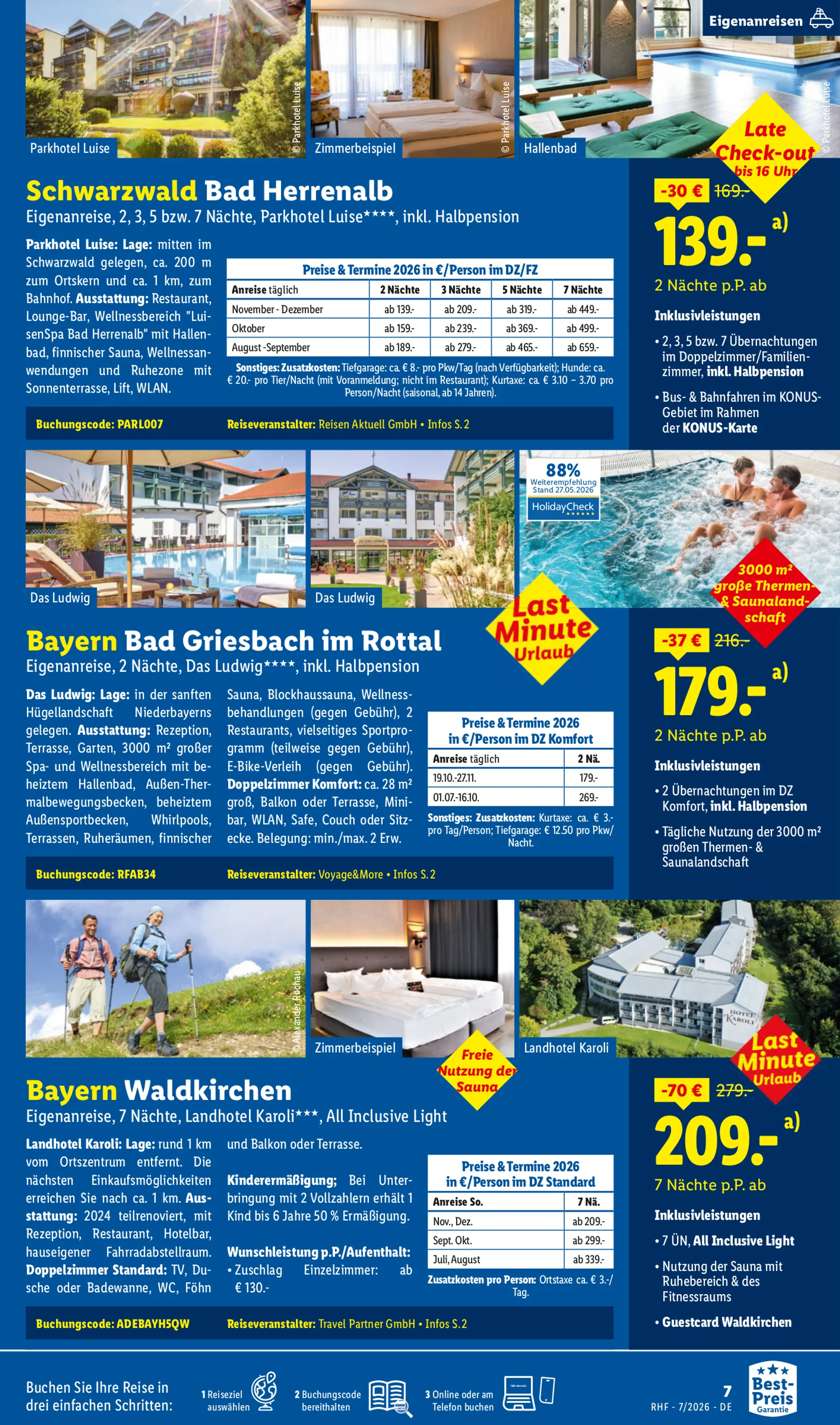Lidl Reisen: Traumstrände entdecken von 1. Juli bis 31. Juli 2026 - Prospekt seite 7