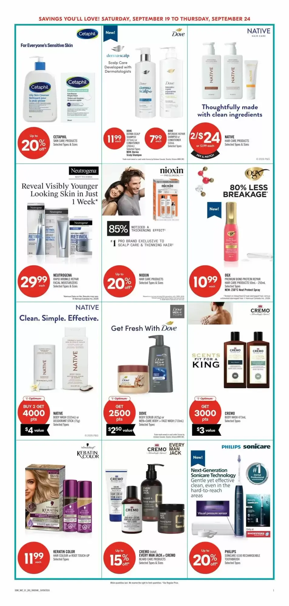 Shoppers Drug Mart flyer week 38 from September 19 to September 24 2026 - flyer page 16