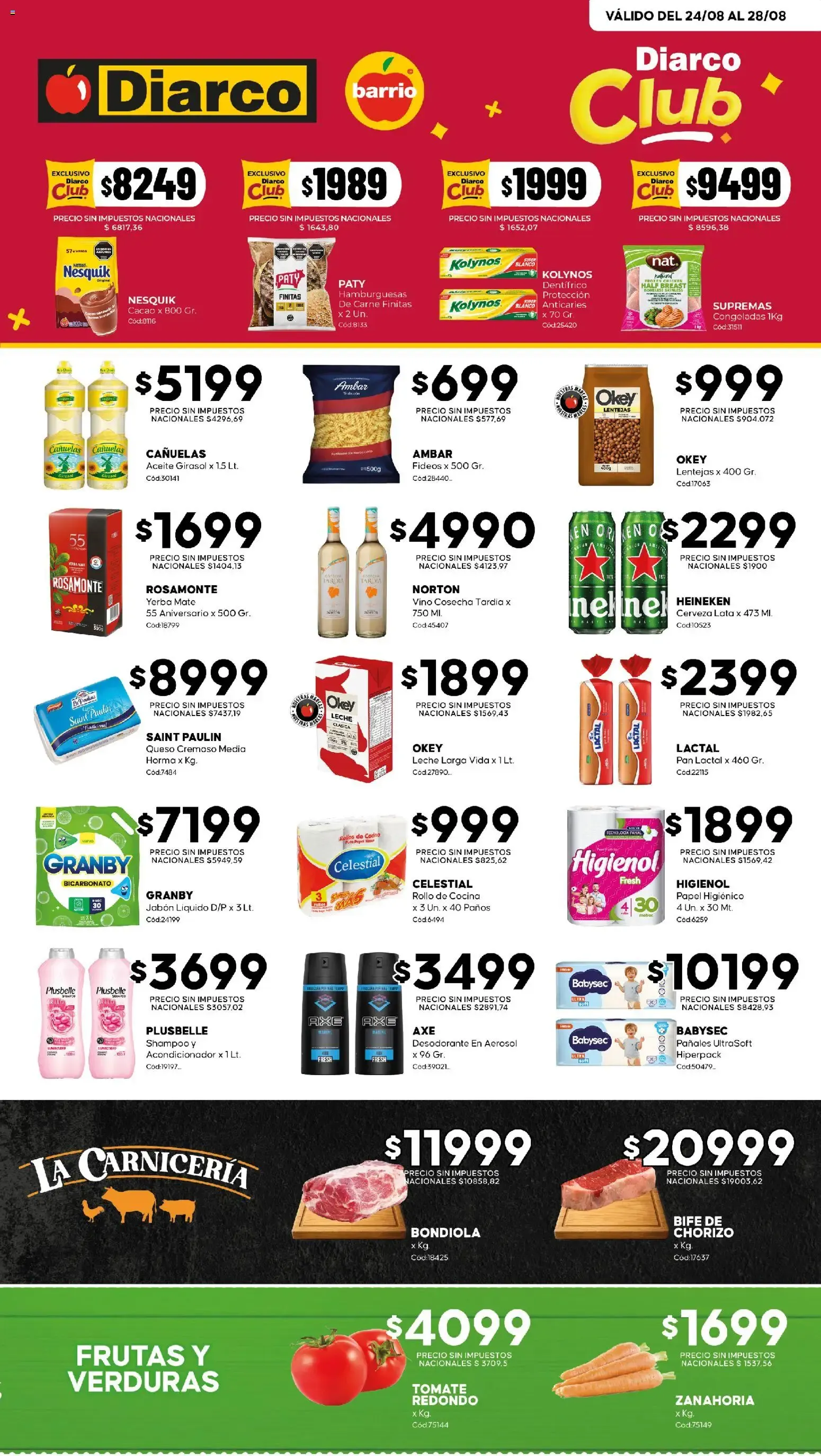 Ofertas de Diarco - Ofertas Diarco Barrio del 24/08 - 28/08 24 de agosto al 28 de agosto 2026 - Página 1 del catálogo
