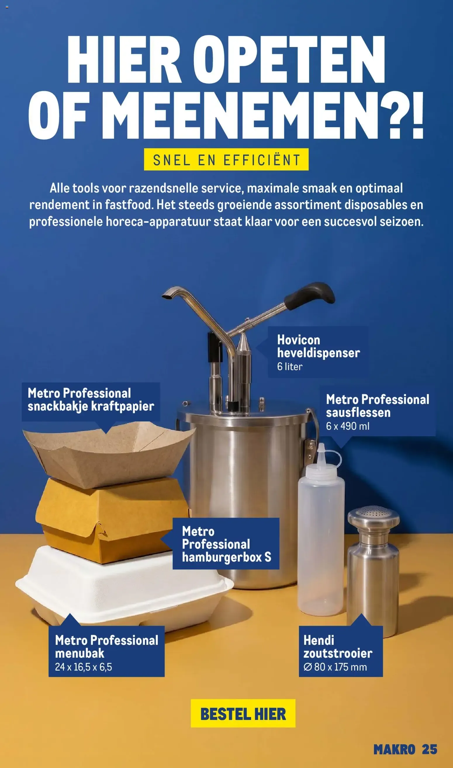MAKRO HORECA MAGAZINE - FAST FOOD SERVICE van 15 juli tot 31 december 2026 - Folder pagina 25