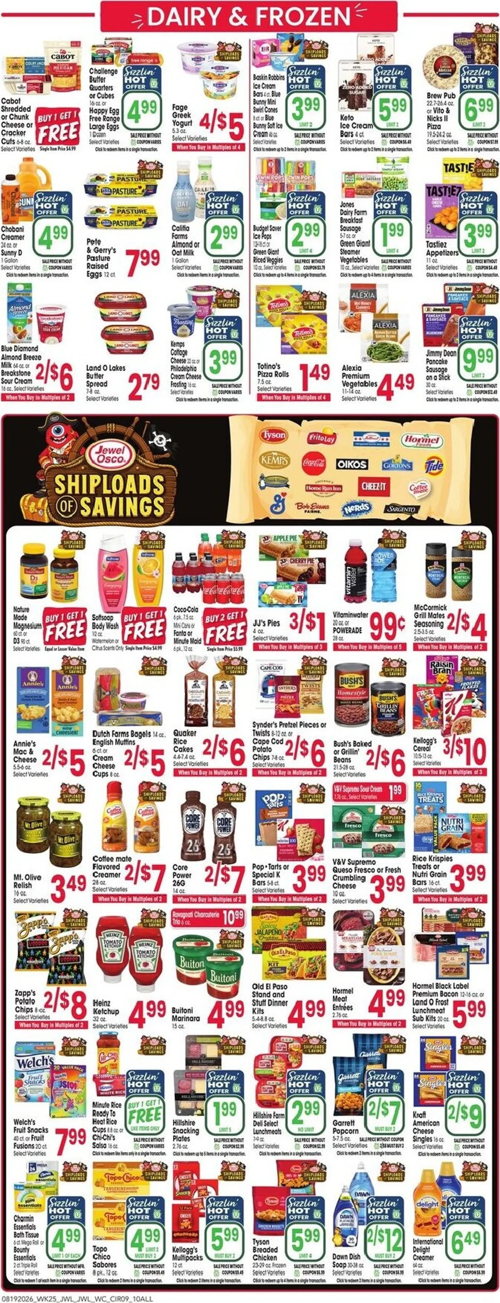 Weekly promotion Current Jewel-Osco leaflet valid from Wednesday 08/19/2026 to Tuesday 08/25/2026 spanning from August 19 to August 25 2026 - Page 9 for Catalogue 365
