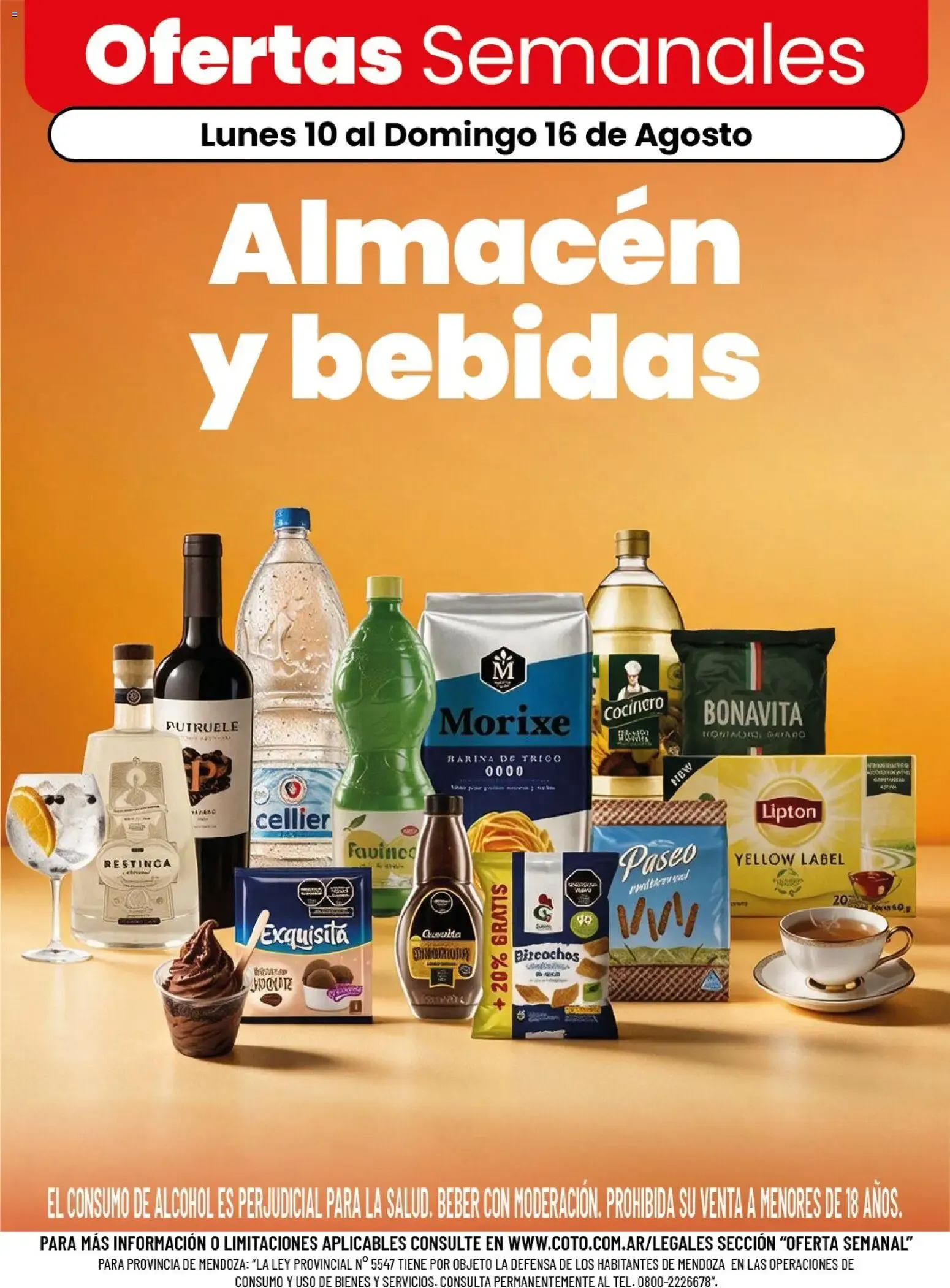 Ofertas de Ofertas Semanales: Almacén y bebidas 10 de agosto al 16 de agosto 2026 - Página 1 del catálogo