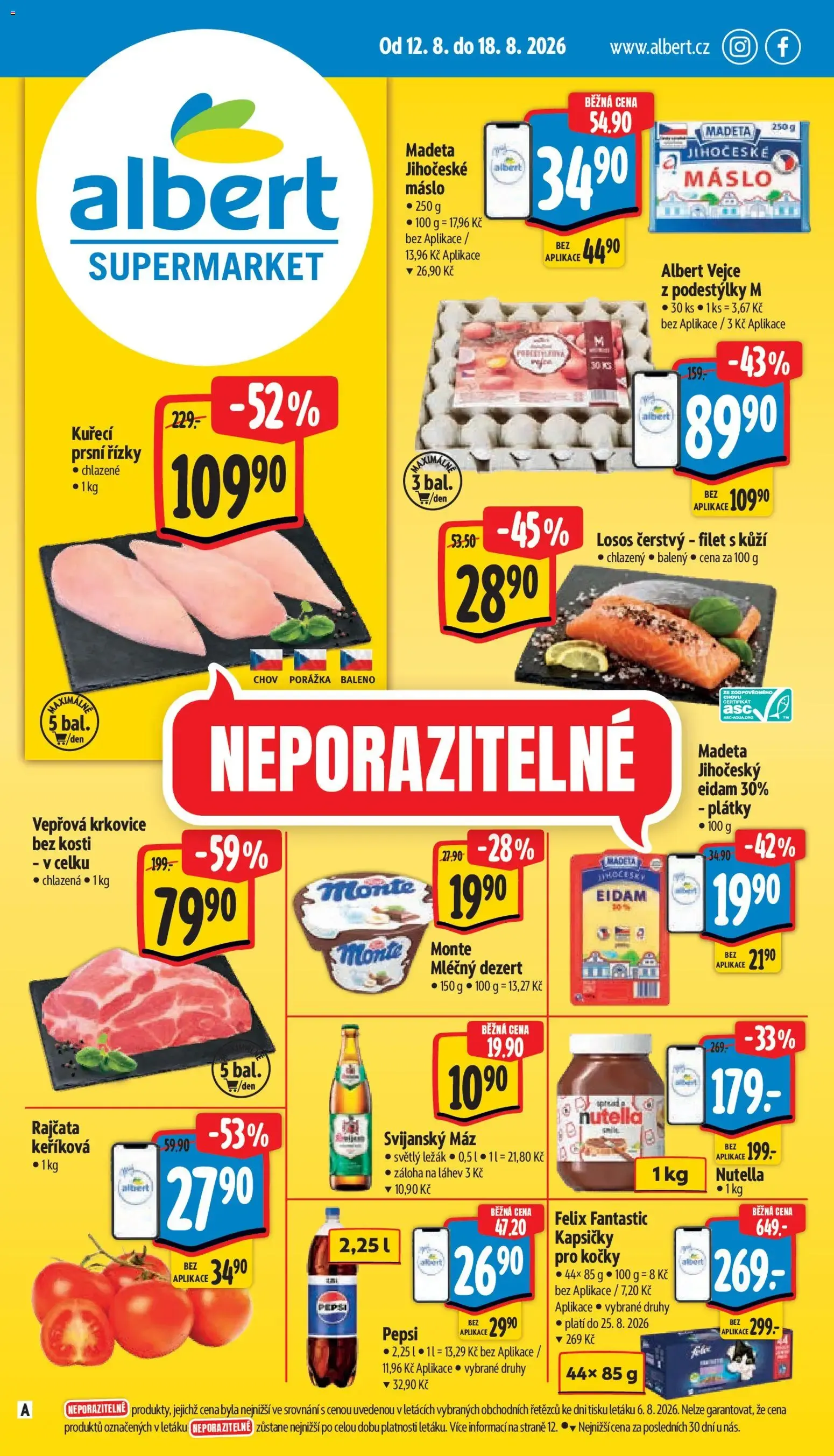 Albert Supermarket: Ofertas del 12 al 18 de agosto de 2026 - 12. srpna 18. srpna 2026 - Page 1