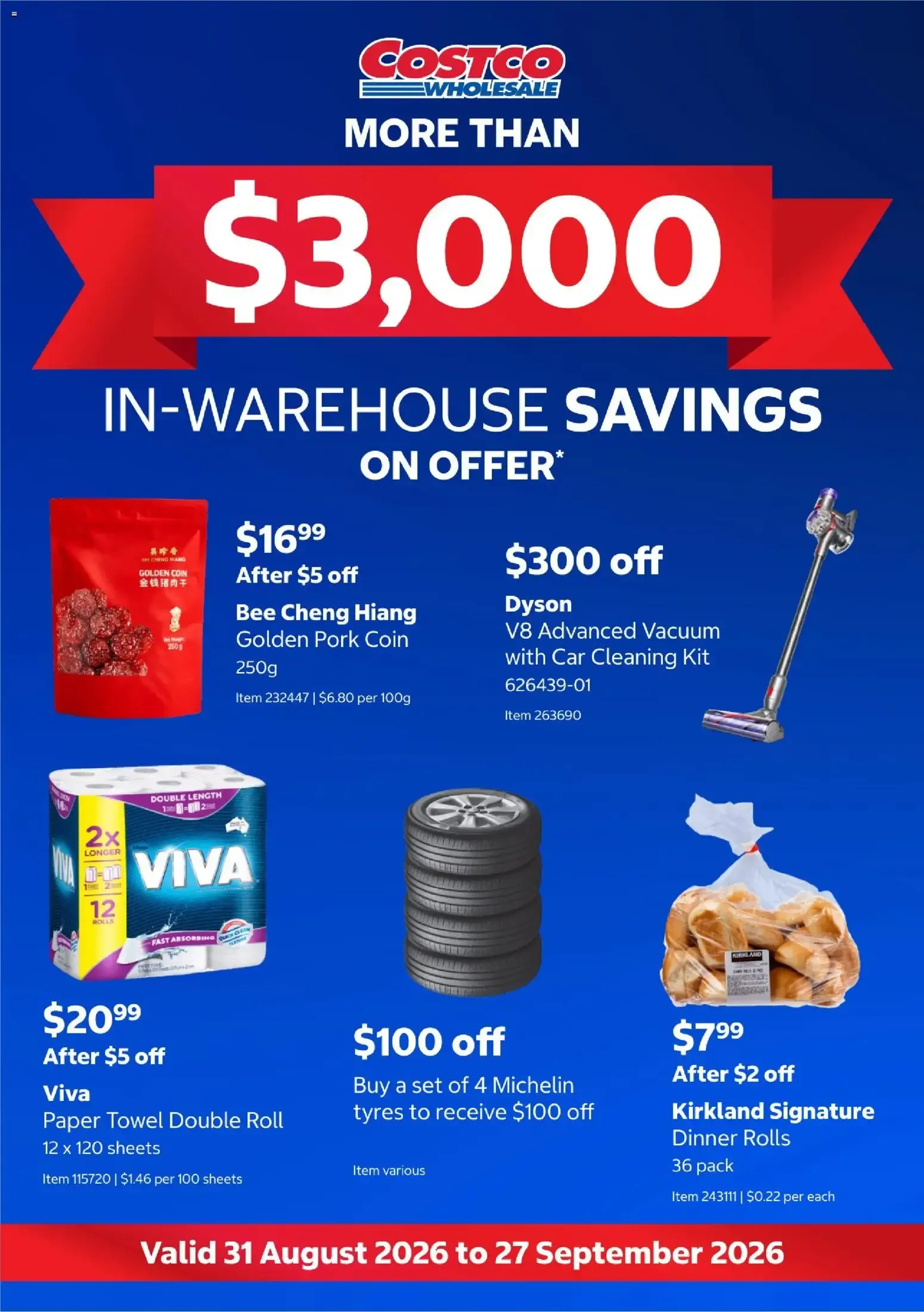 Costco In-Warehouse Savings - Catalogue valid from 31 August to 27 September 2026 - page 1