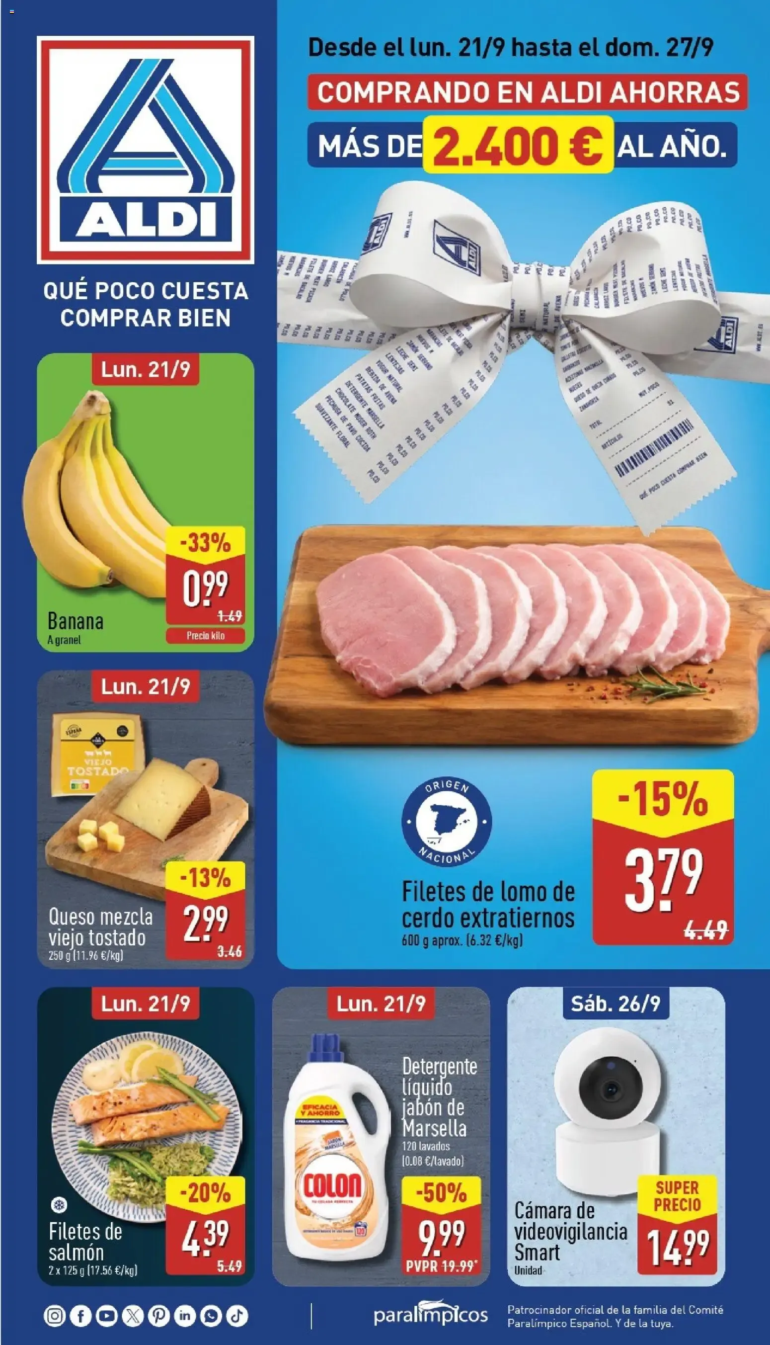 Catálogo de ALDI: Qué poco cuesta comprar bien 21 de septiembre al 27 de septiembre 2026 - Página 1
