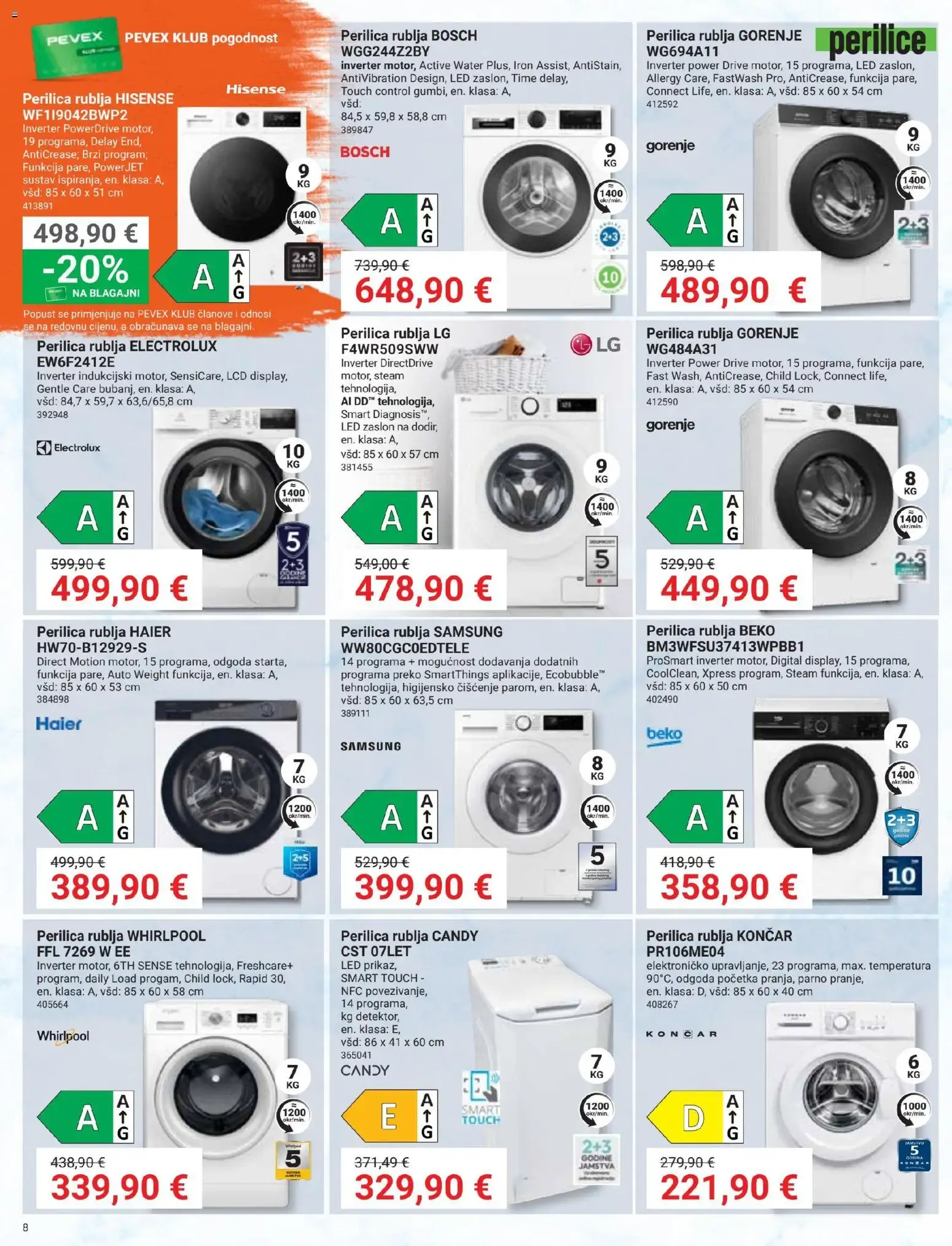 Katalog Pevex Katalog novi od 27.08.2026 na listanje > letak digitalni od 27. kolovoza do 21. rujna 2026. - Pregled Stranica 8