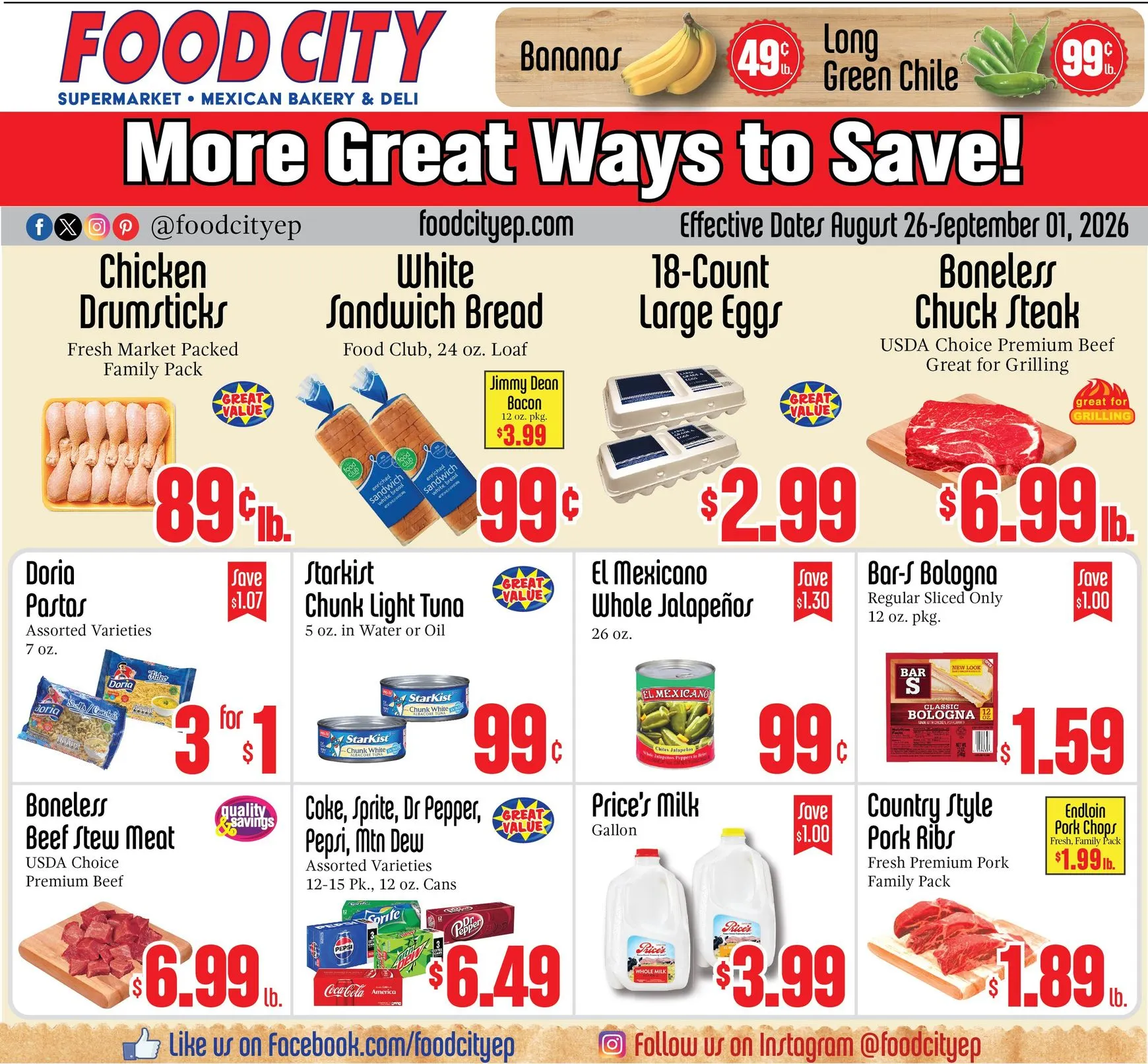Weekly ad More Great Ways to Save! from August 26 to September 1 2026 - Page 1