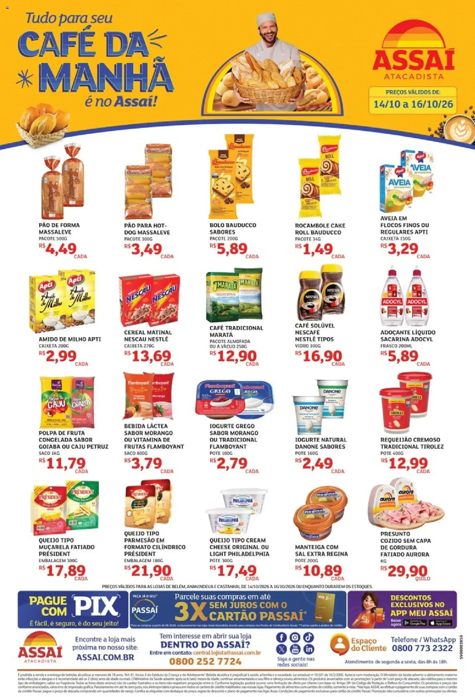 Encarte de Assaí Atacadista: Tudo para seu Café da Manhã 14 de outubro até 16 de outubro 2026 - Pagina 1