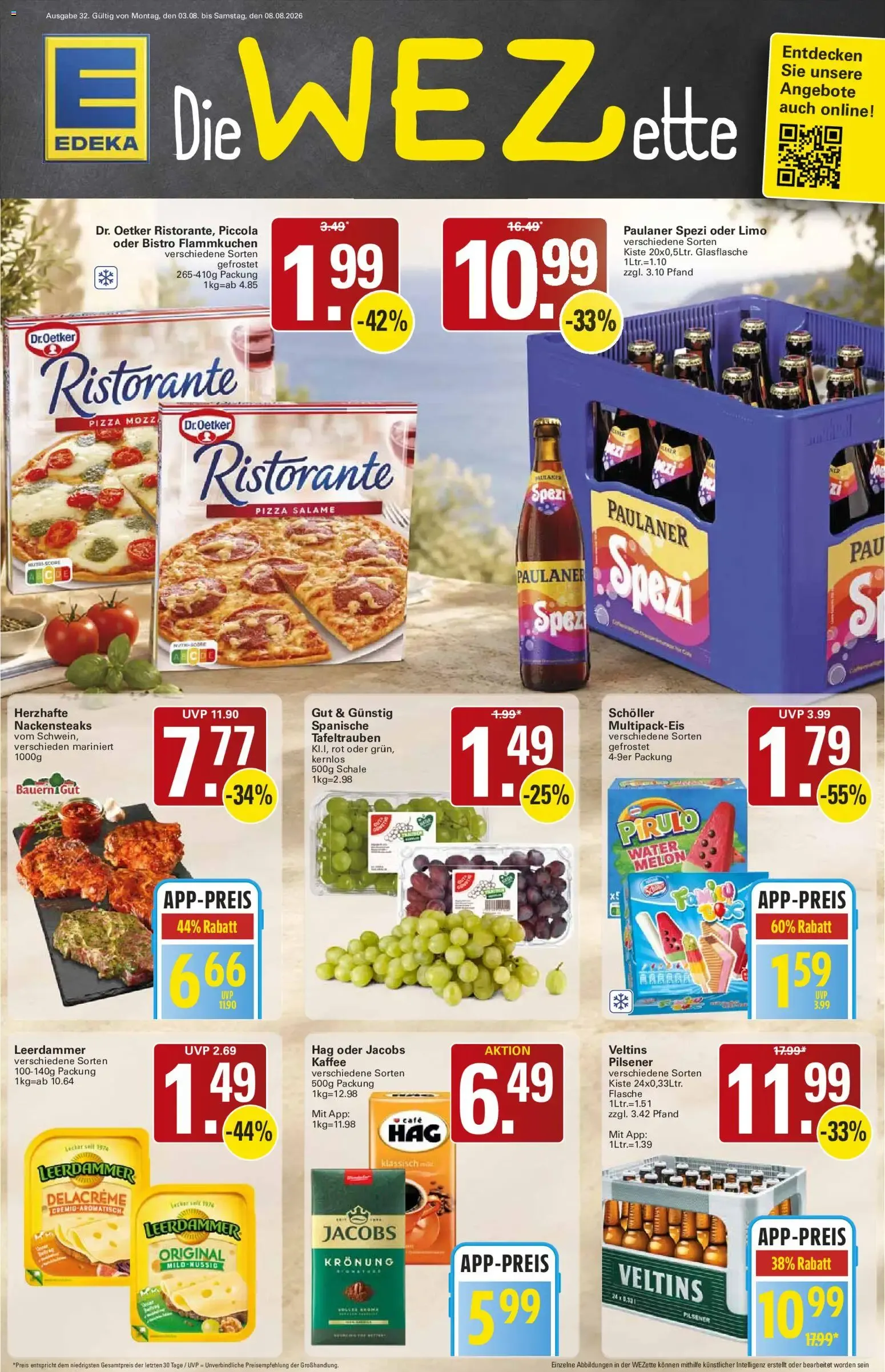 Die WEZette von 3. August bis 8. August 2026 - Prospekt seite 1