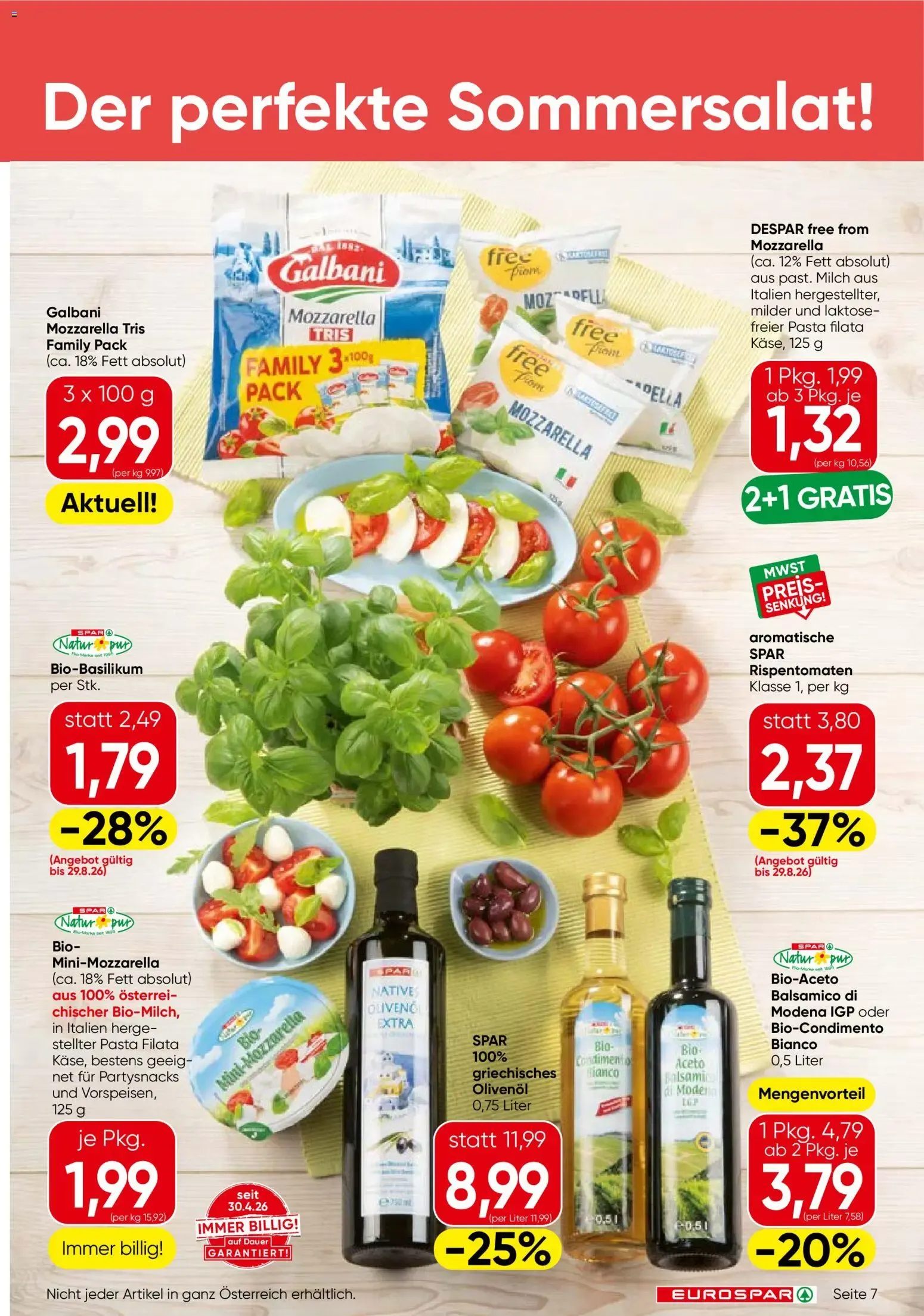 Eurospar Flugblatt von 27.08.2026 - Aktuelle Angebote von 27. August bis 9. September 2026 - Flugblätt seite  7