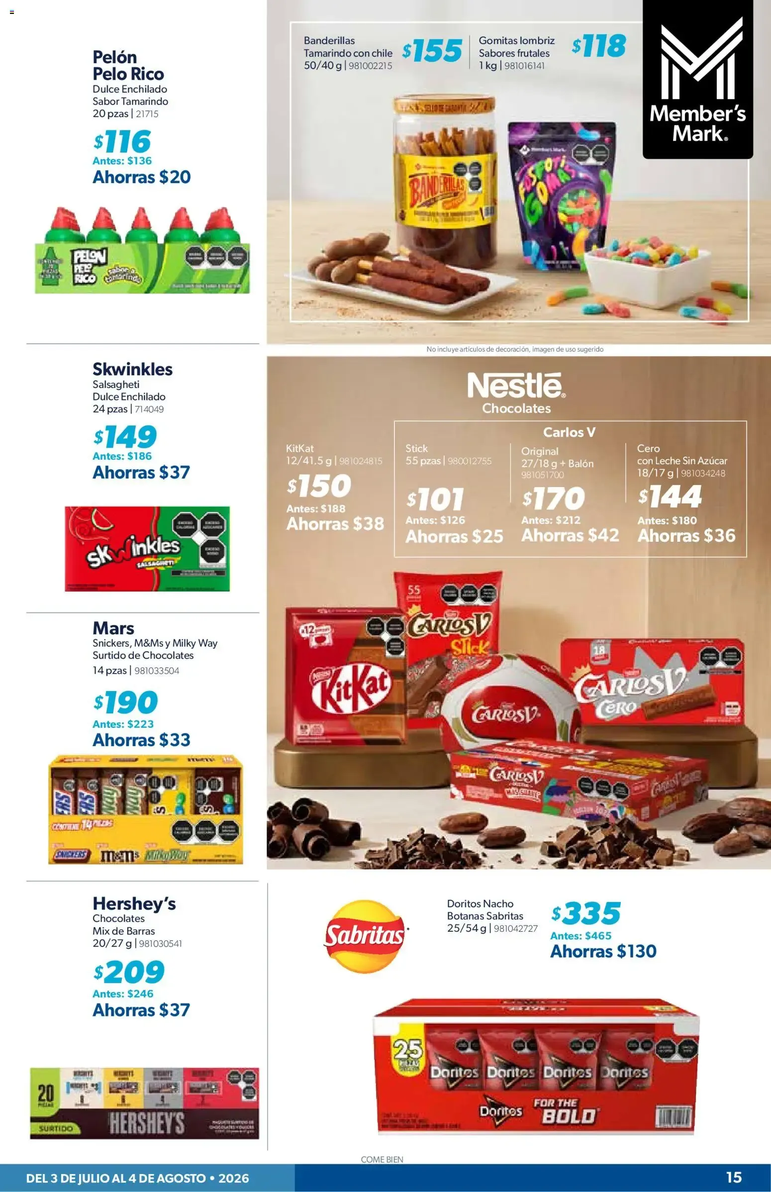 Catálogo de Sam's Club 3 de julio al 4 de agosto 2026 - Pagina 15
