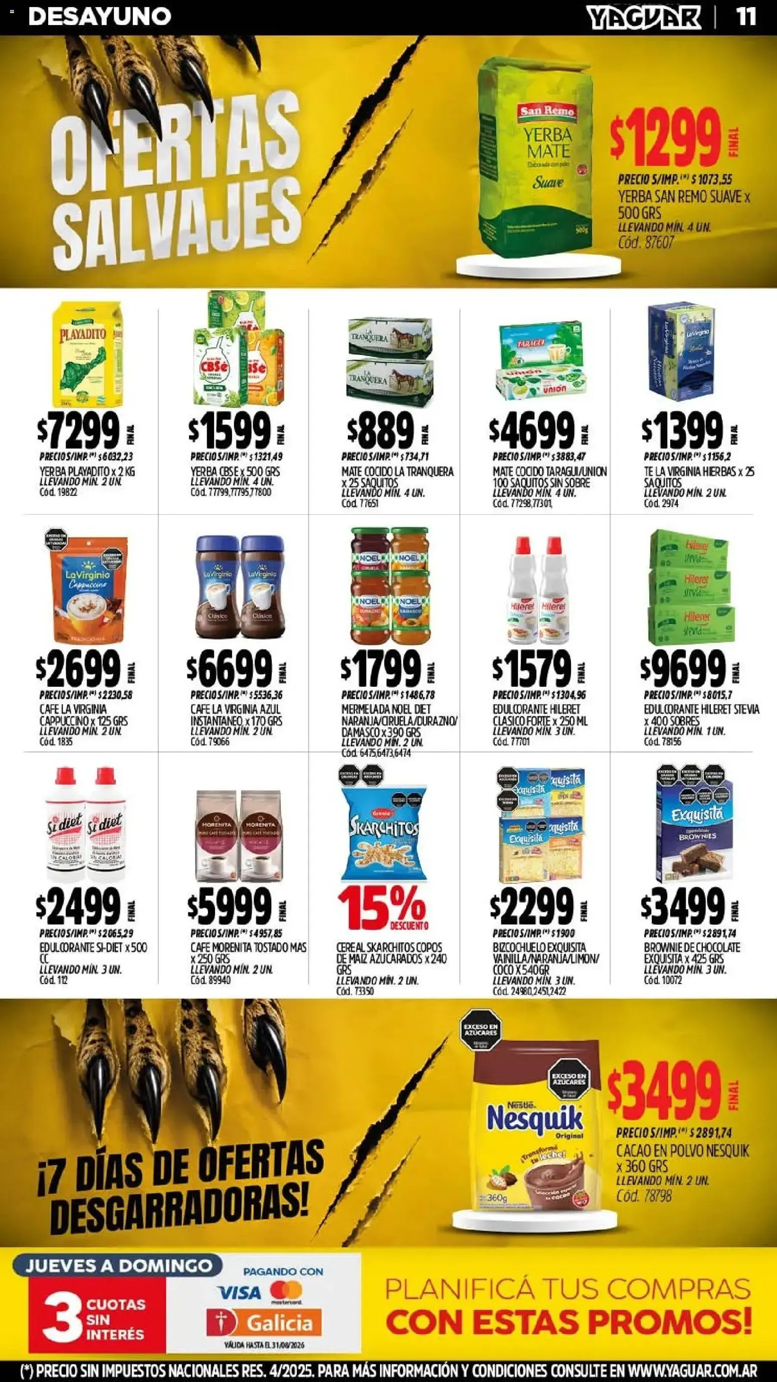 Ofertas de Mayorista Yaguar - Ofertas Salvajes 3 de agosto al 9 de agosto 2026 - Página 12 del catálogo