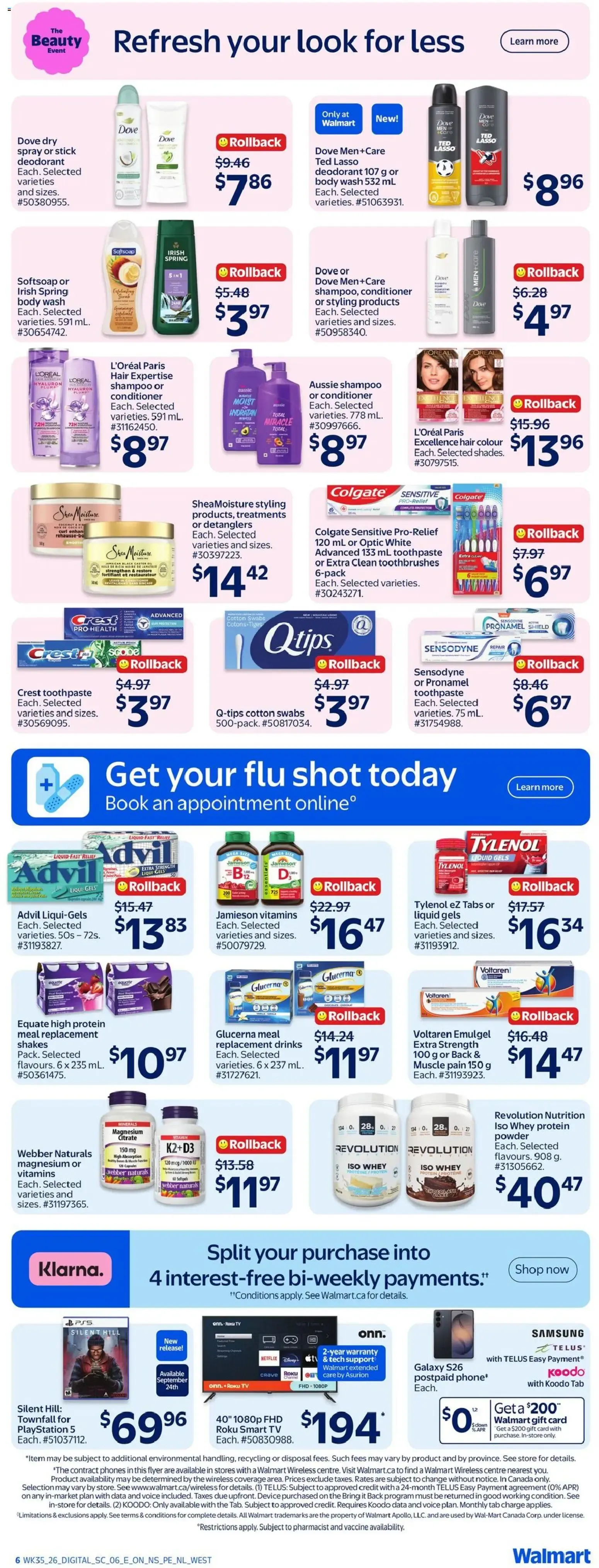 Walmart weekly flyer from Sep 24, 2026 > weekly specials & deals from September 24 to September 30 2026 - flyer page 10