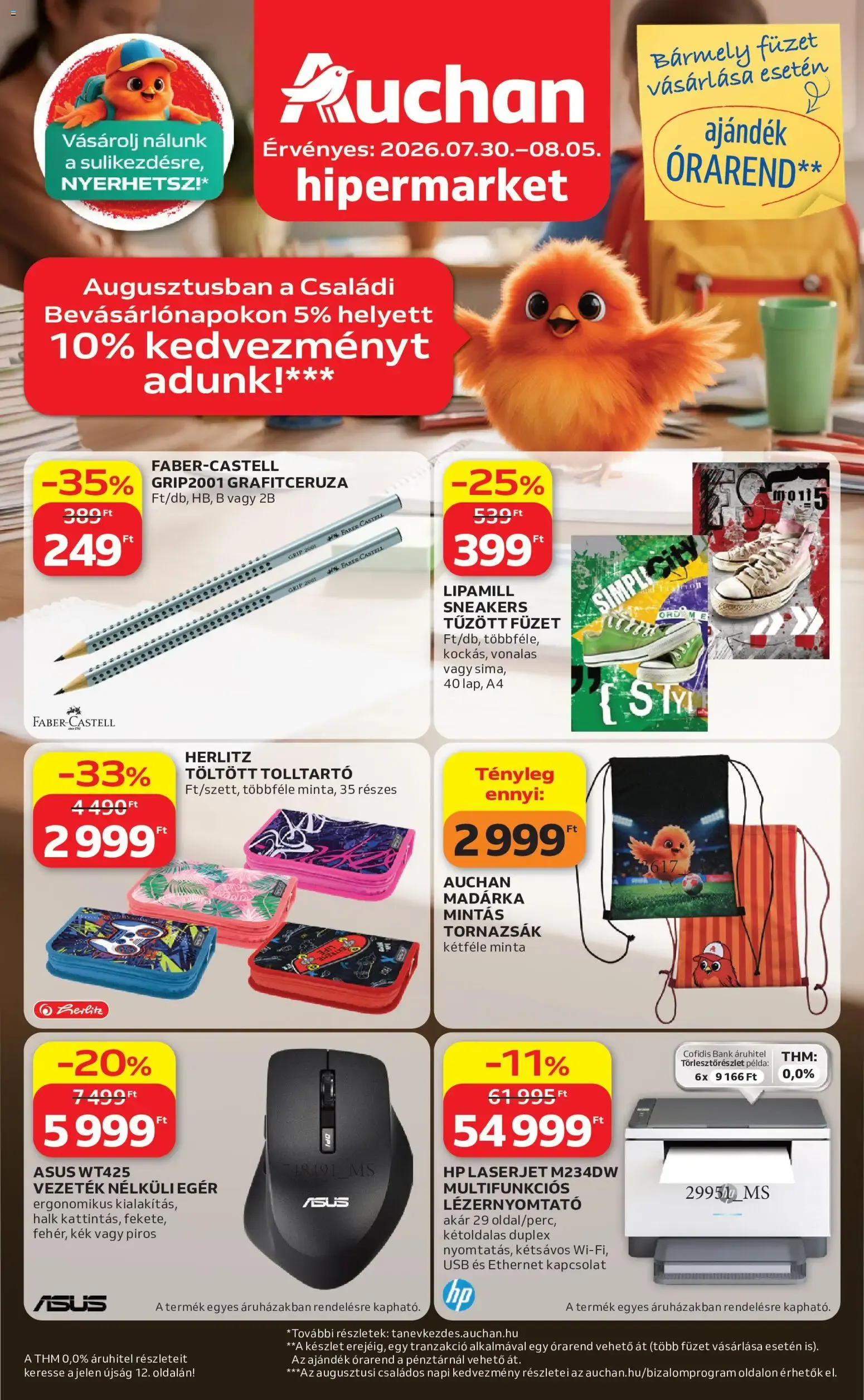 Katalógus Auchan Iskolakezdés ajánlatok - 2026.07.30. -tól/töl > akció, lapozható szórólap 🛍️ július 30.-tól augusztus 5.-ig 2026. - Oldal 1