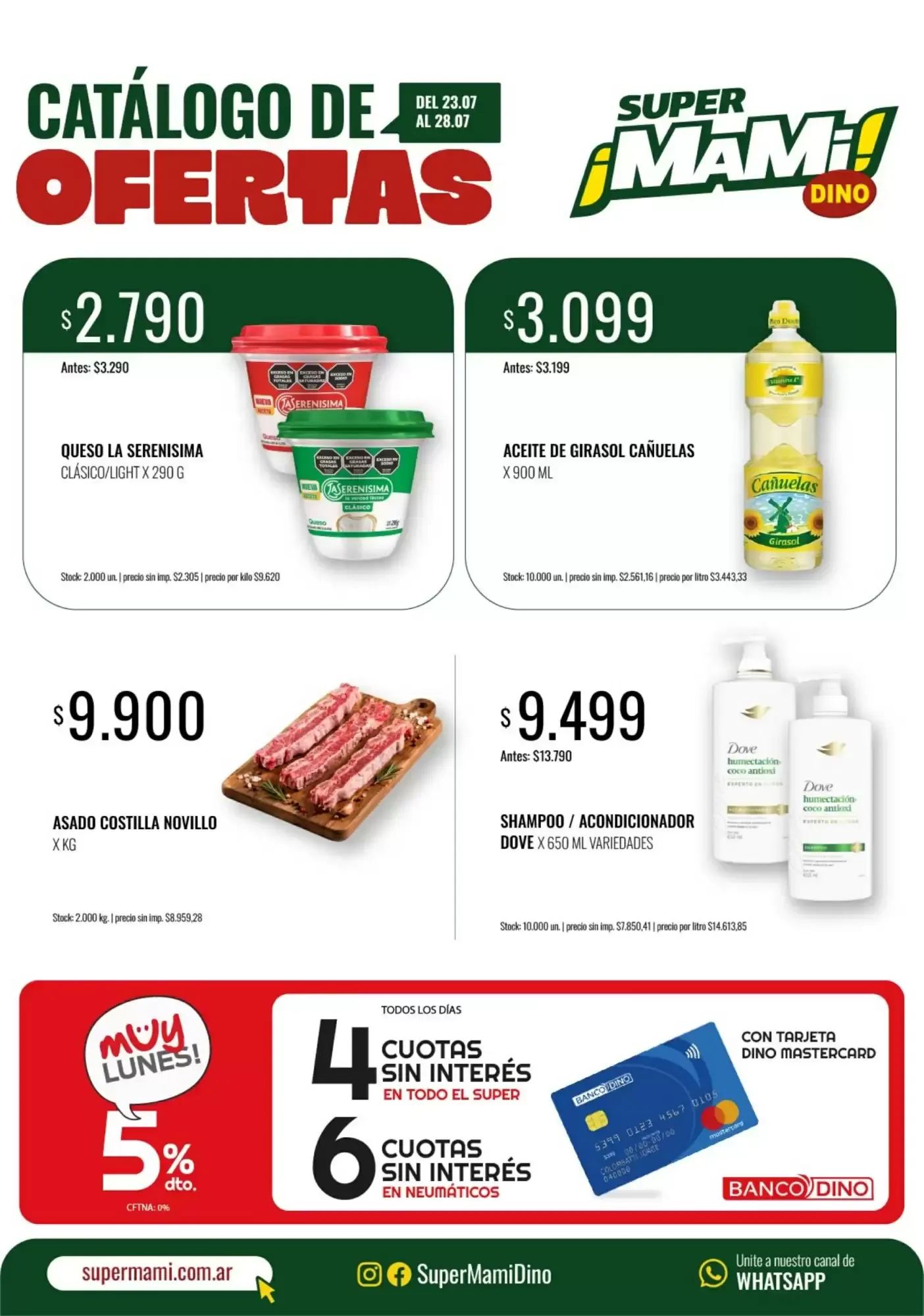 Ofertas de Catálogo de Ofertas Super Mami! 23 de julio al 28 de julio 2026 - Página 1 del catálogo