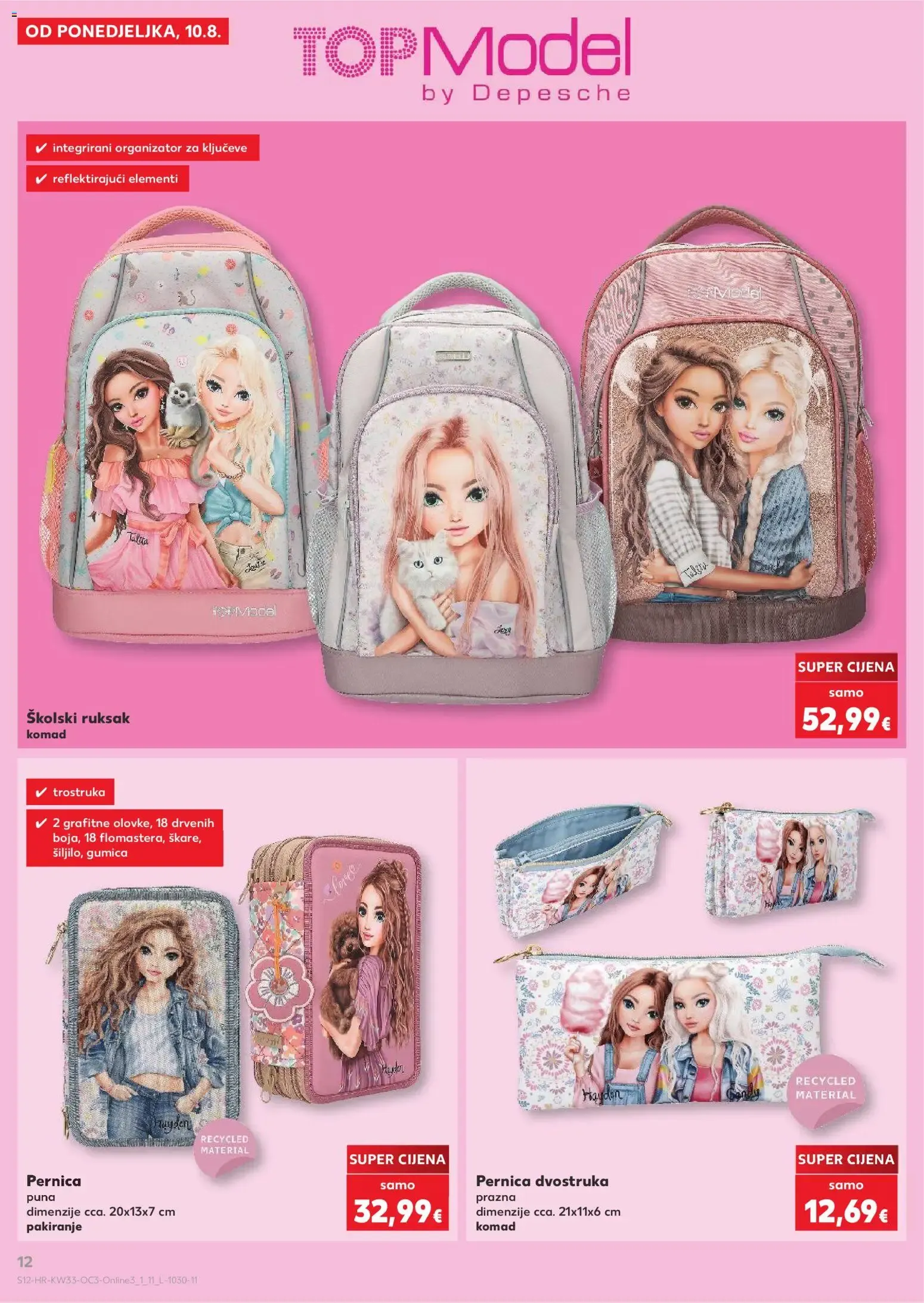 Katalog Kaufland Hura! Počinje škola! (¡Hurra! ¡Empieza el colegio!) od 10. kolovoza do 13. rujna 2026. - Pregled Stranica 12