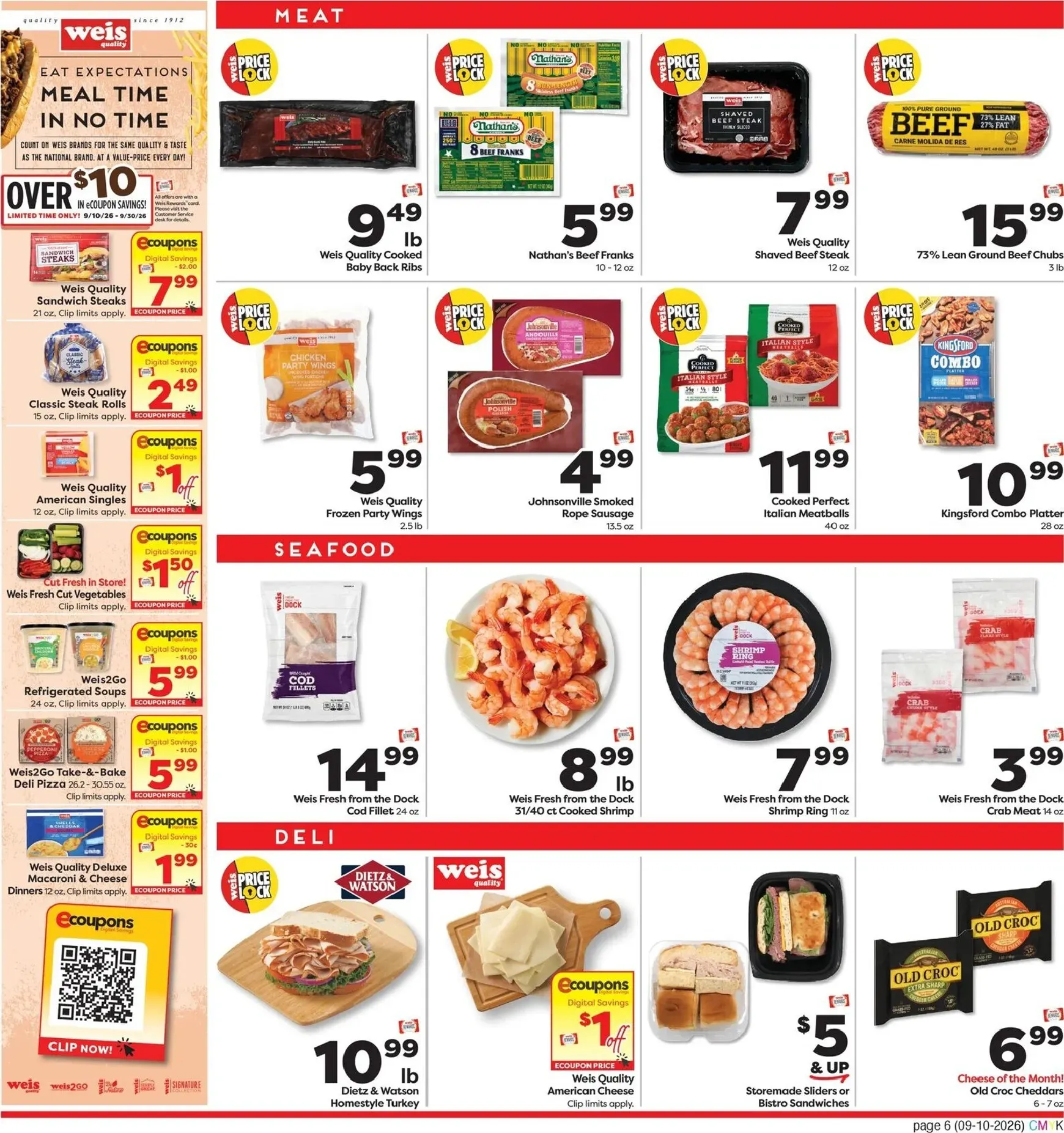 Weekly ad Current Weis Markets - Extended Savings leaflet valid from Thursday 09/10/2026 to Wednesday 09/30/2026 from September 10 to September 30 2026 - Page 7