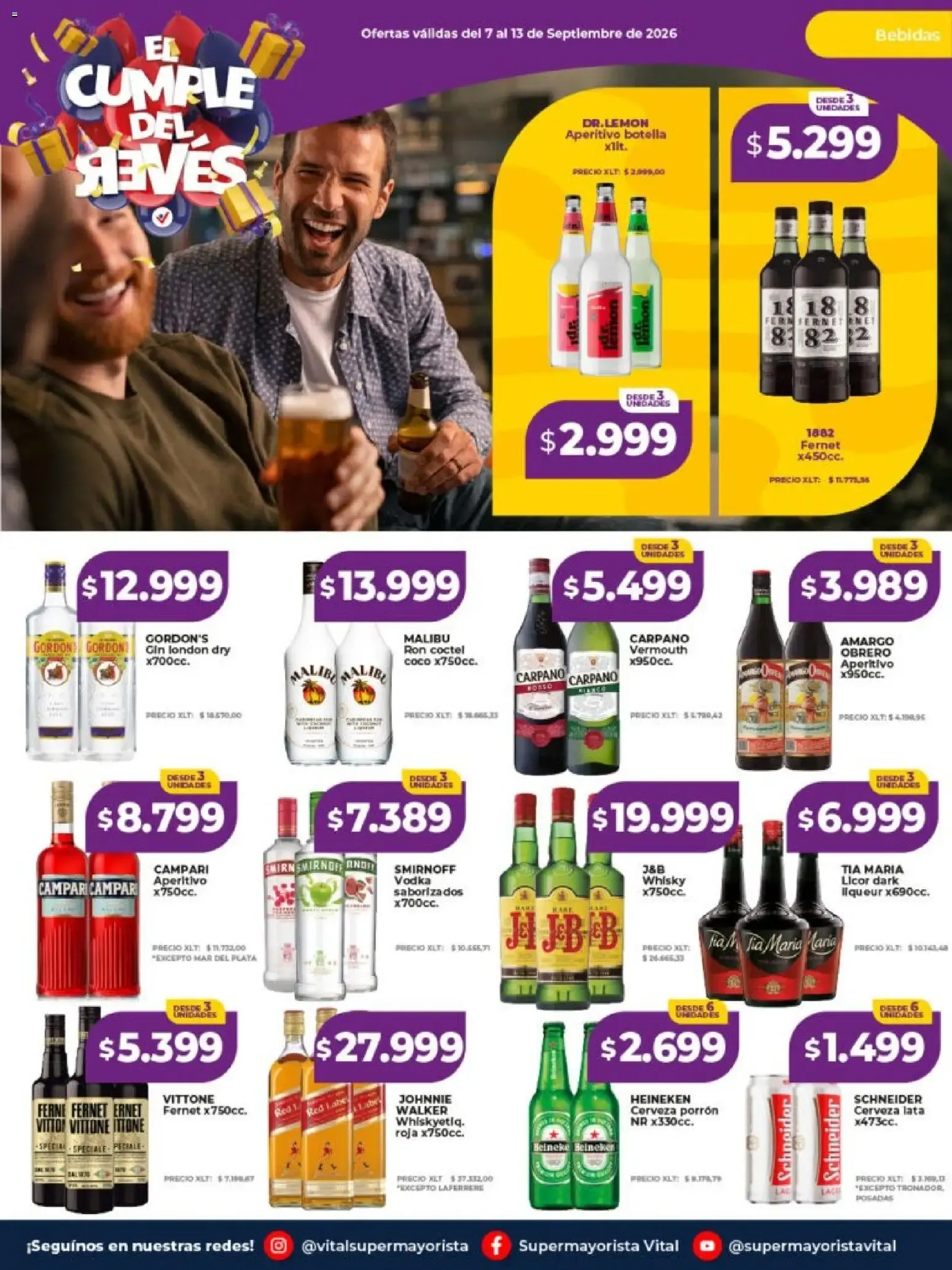 Ofertas de Vital Super Mayorista - El Cumple del Revés 7 de septiembre al 13 de septiembre 2026 - Página 15 del catálogo