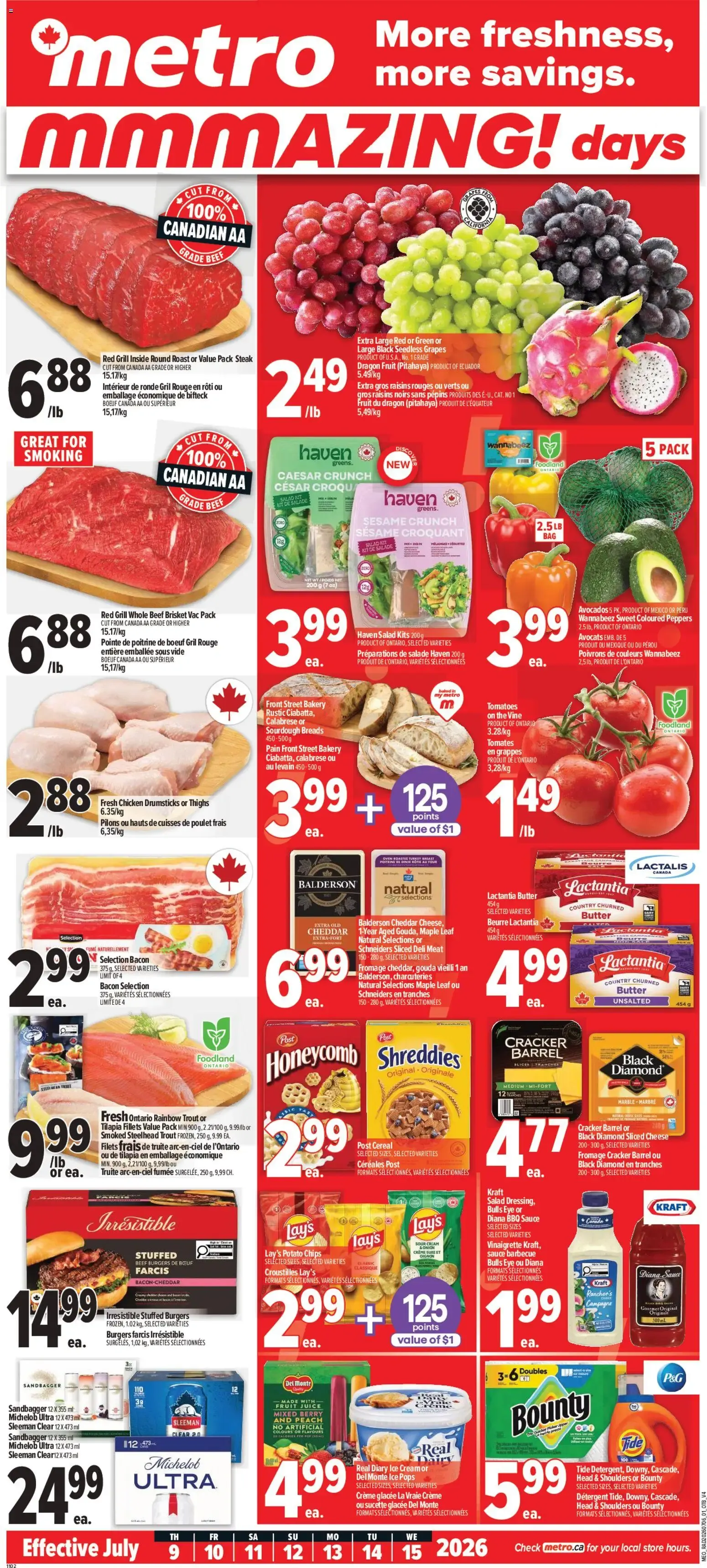Metro weekly flyer - Trois-Pistoles from Jul 9, 2026 > weekly specials & deals from July 9 to July 15 2026 - flyer page 1