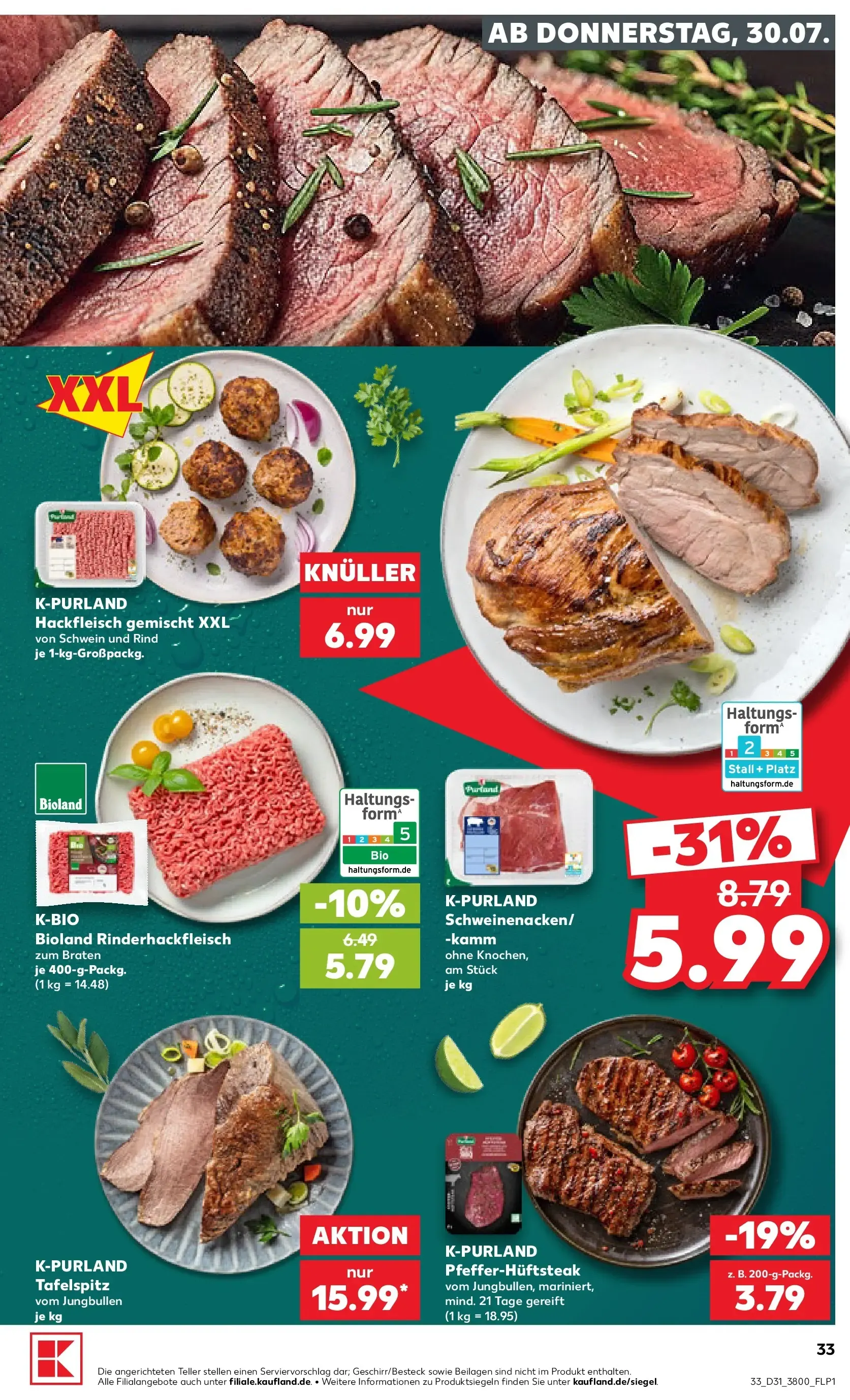 Prospekt Kaufland ab 30.07.2026 » Angebote Online zum Blättern von 30. Juli bis 5. August 2026 - Prospekt seite 33