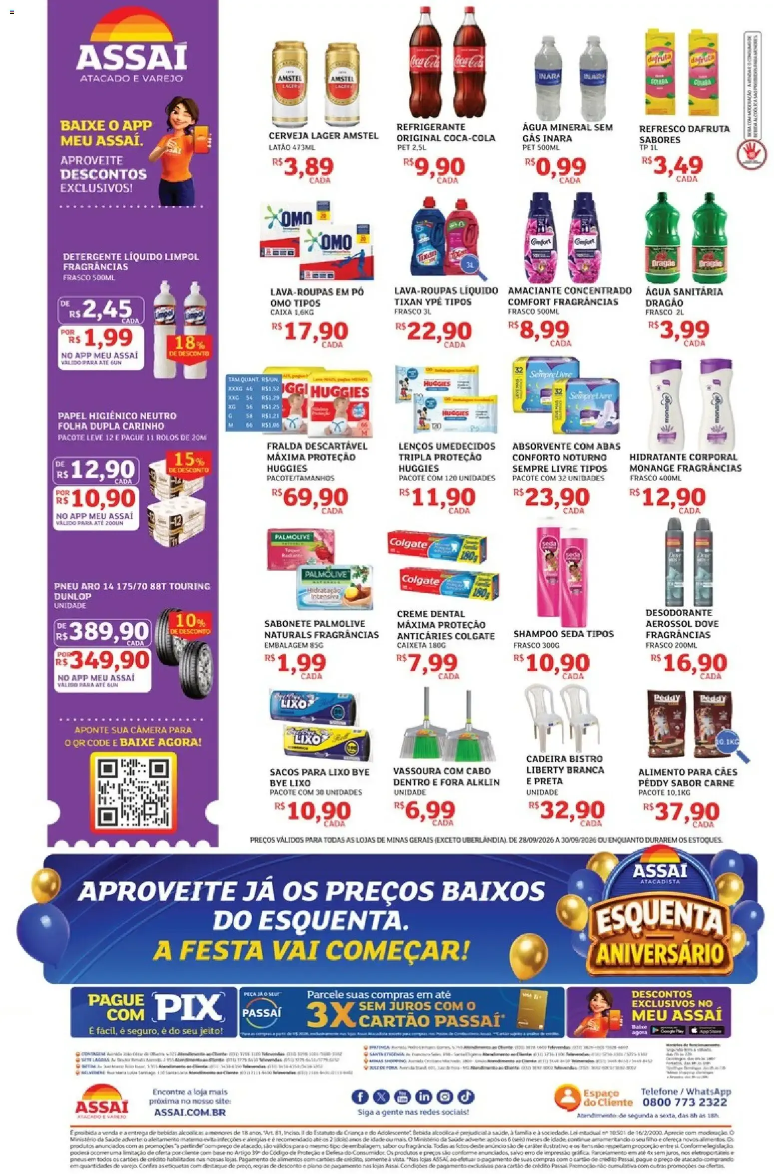 Encarte de Assaí Atacadista: Esquenta Aniversário 28 de setembro até 30 de setembro 2026 - Pagina 2