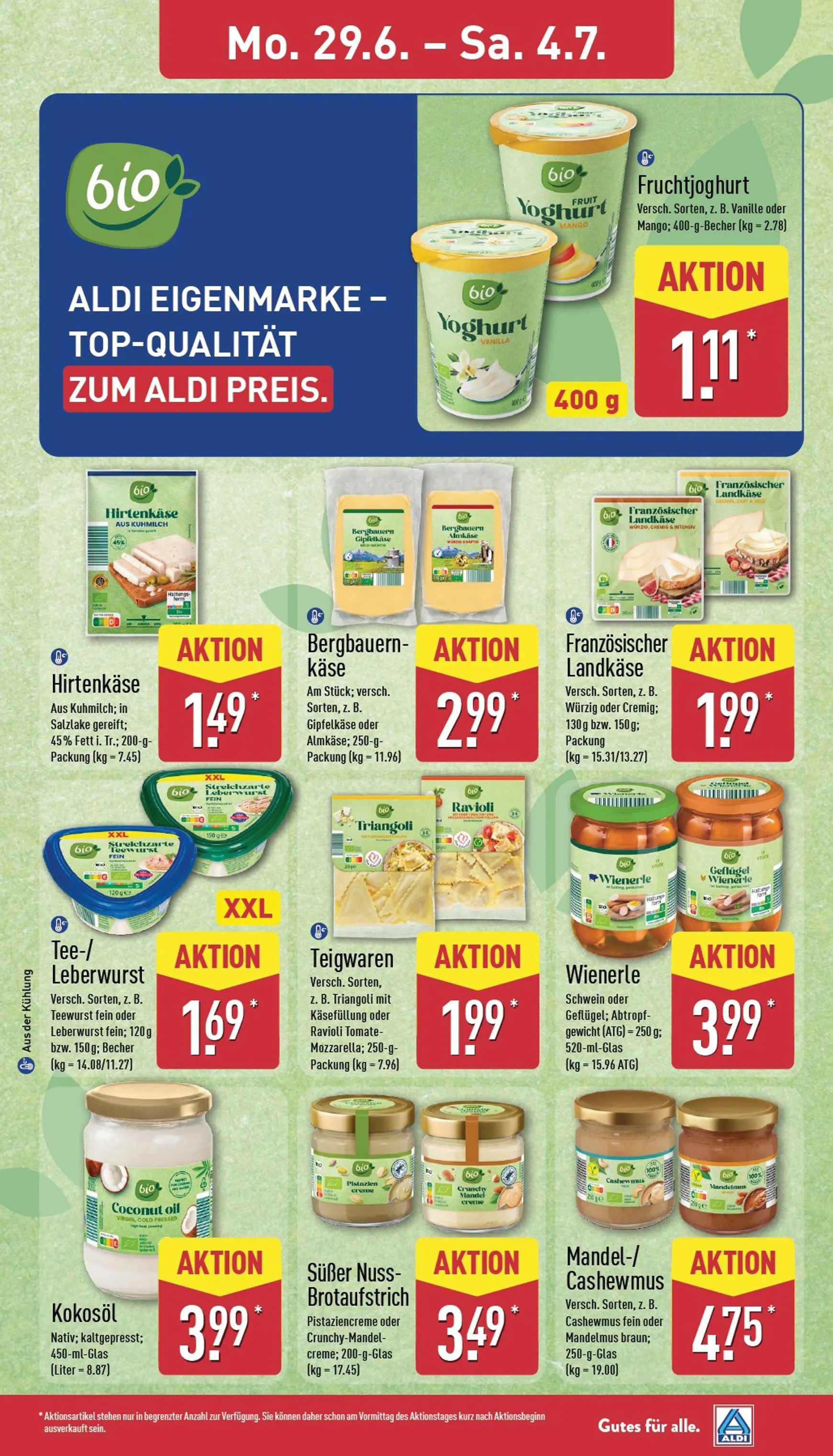 ALDI NORD Prospekt – von Montag 29.06.2026 bis Samstag 04.07.2026 von 29. Juni bis 4. Juli 2026 - Prospekt seite 11