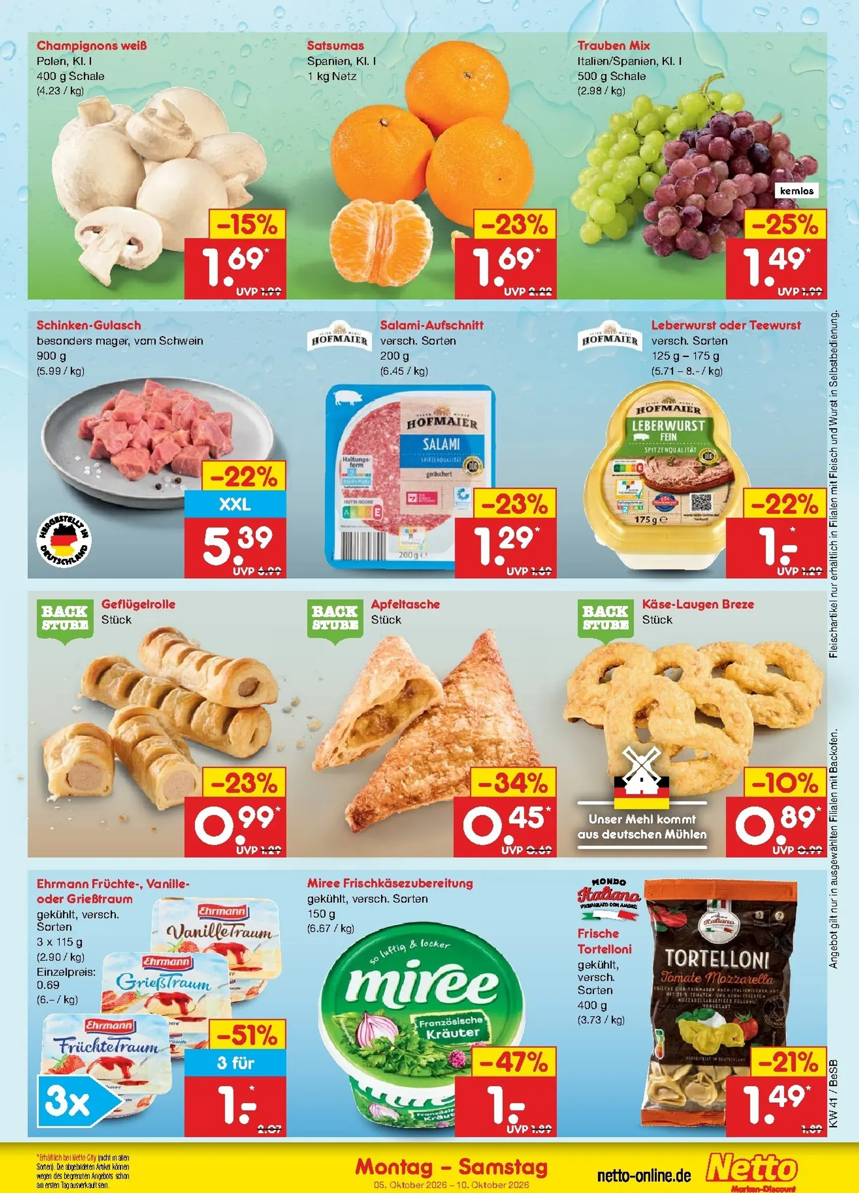Netto Marken Discount Prospekt – von Montag 05.10.2026 bis Samstag 10.10.2026 von 5. Oktober bis 10. Oktober 2026 - Prospekt seite 6