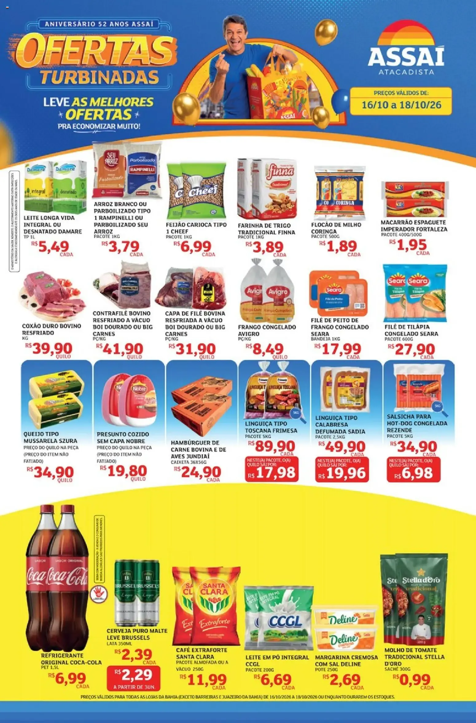 Encarte de Assaí Atacadista ofertas - BA de 16/10/2026 | Promoções Online 16 de outubro até 18 de outubro 2026 - Pagina 1