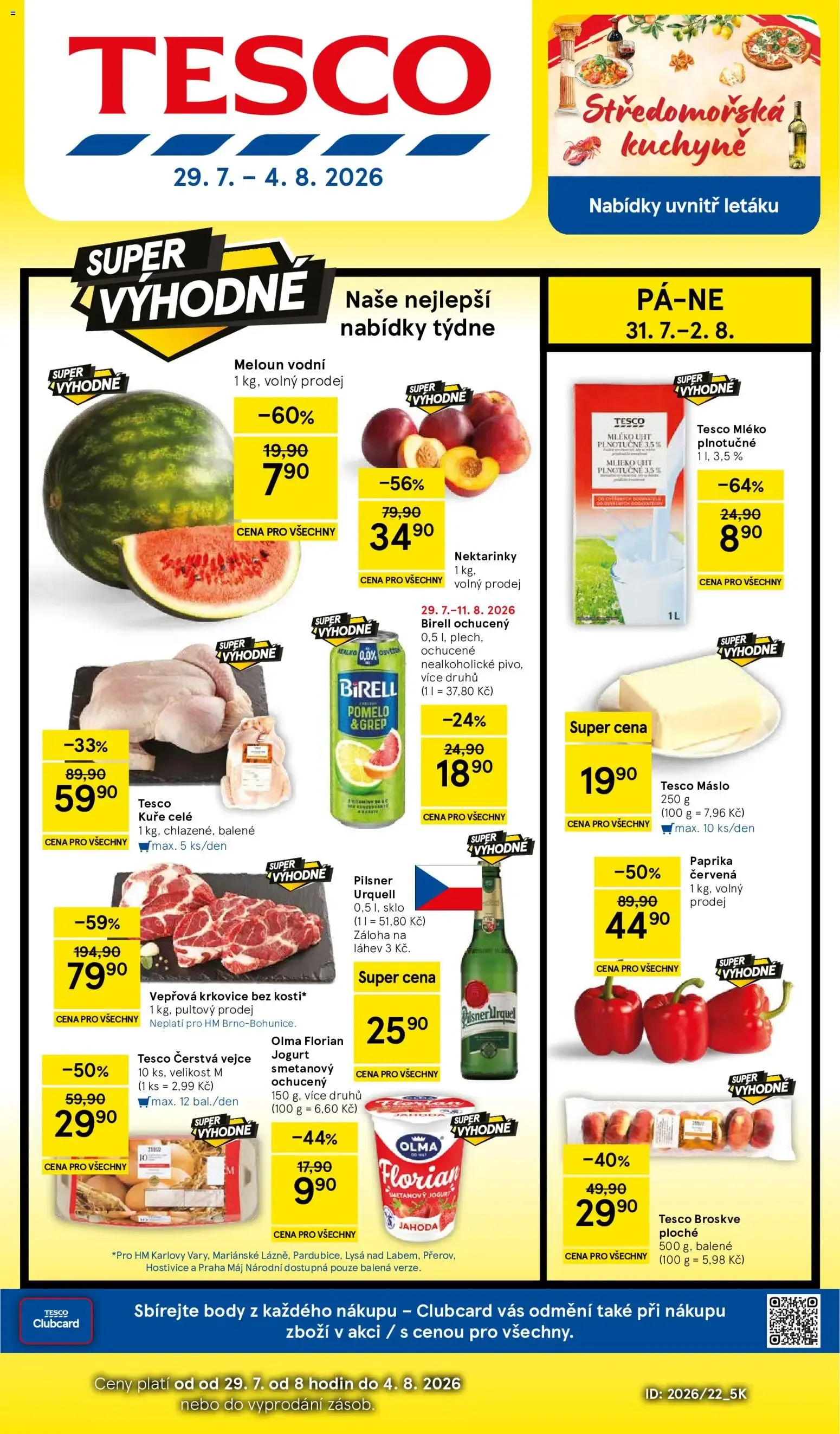 Tesco leták na tento + příští týden 29.07.2026 - 29. července 4. srpna 2026 - Page 1