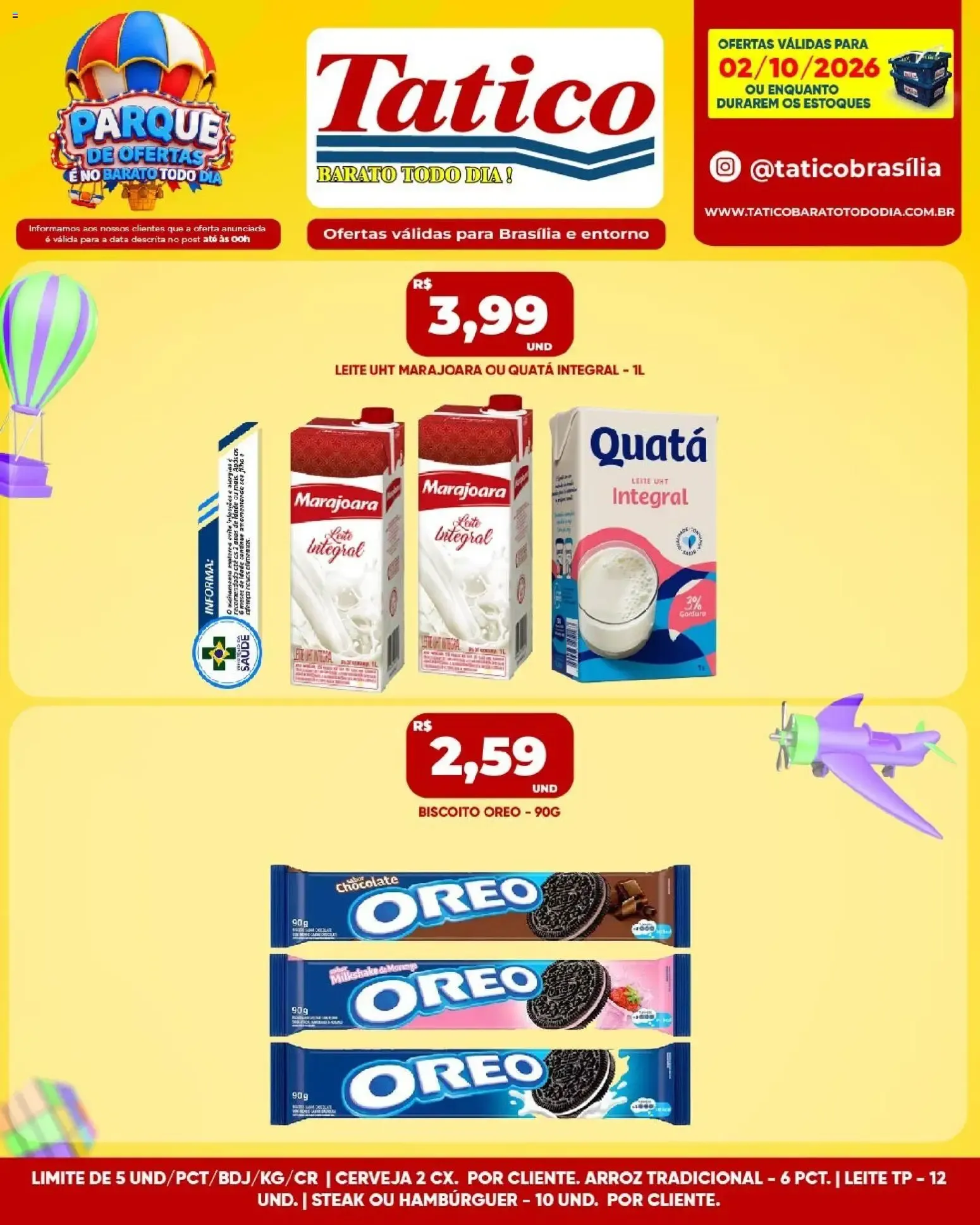 Encarte de Tatico: Parque de Ofertas e Barato Todo Dia! 3 de outubro até 4 de outubro 2026 - Pagina 21