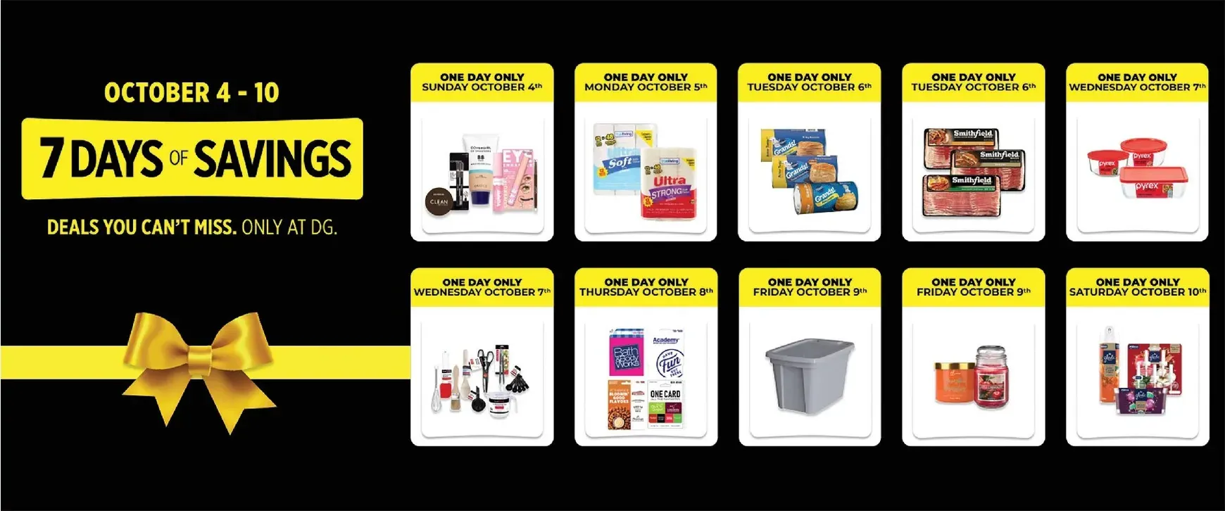Weekly promotion Current Dollar General leaflet valid from Sunday 10/04/2026 to Saturday 10/10/2026 spanning from October 4 to October 10 2026 - Page 3 for Catalogue 365