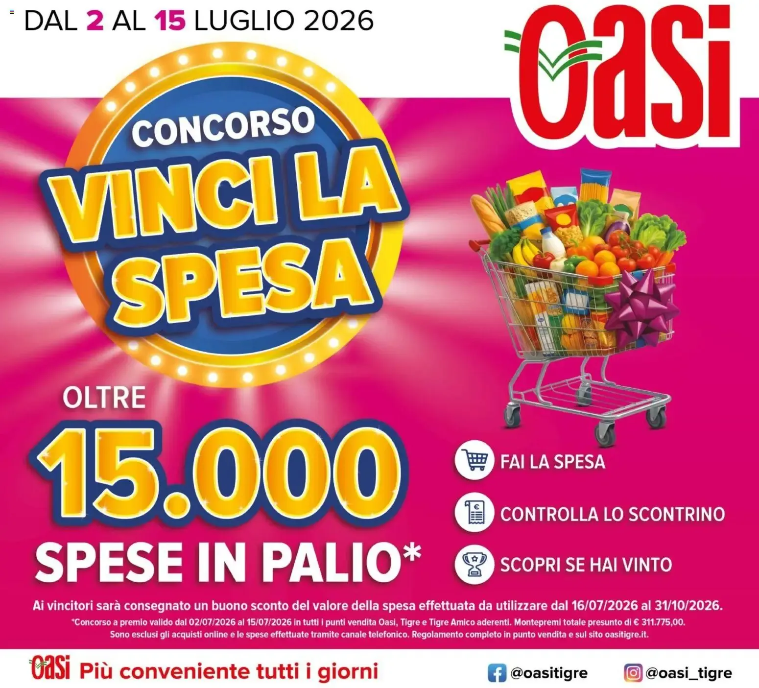 Concorso Vinci la Spesa da 2 luglio a 15 luglio di 2026 - Pagina del volantino 1