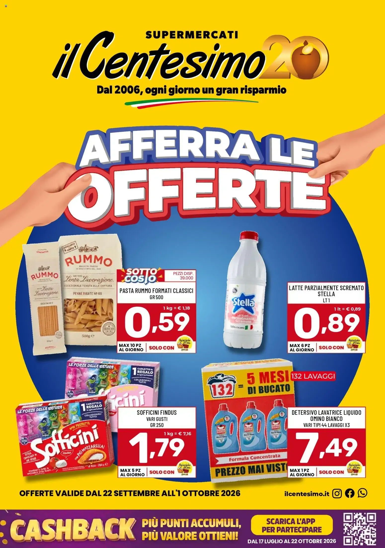 Il Centesimo volantino dal 22/09/2026 - online Offerte