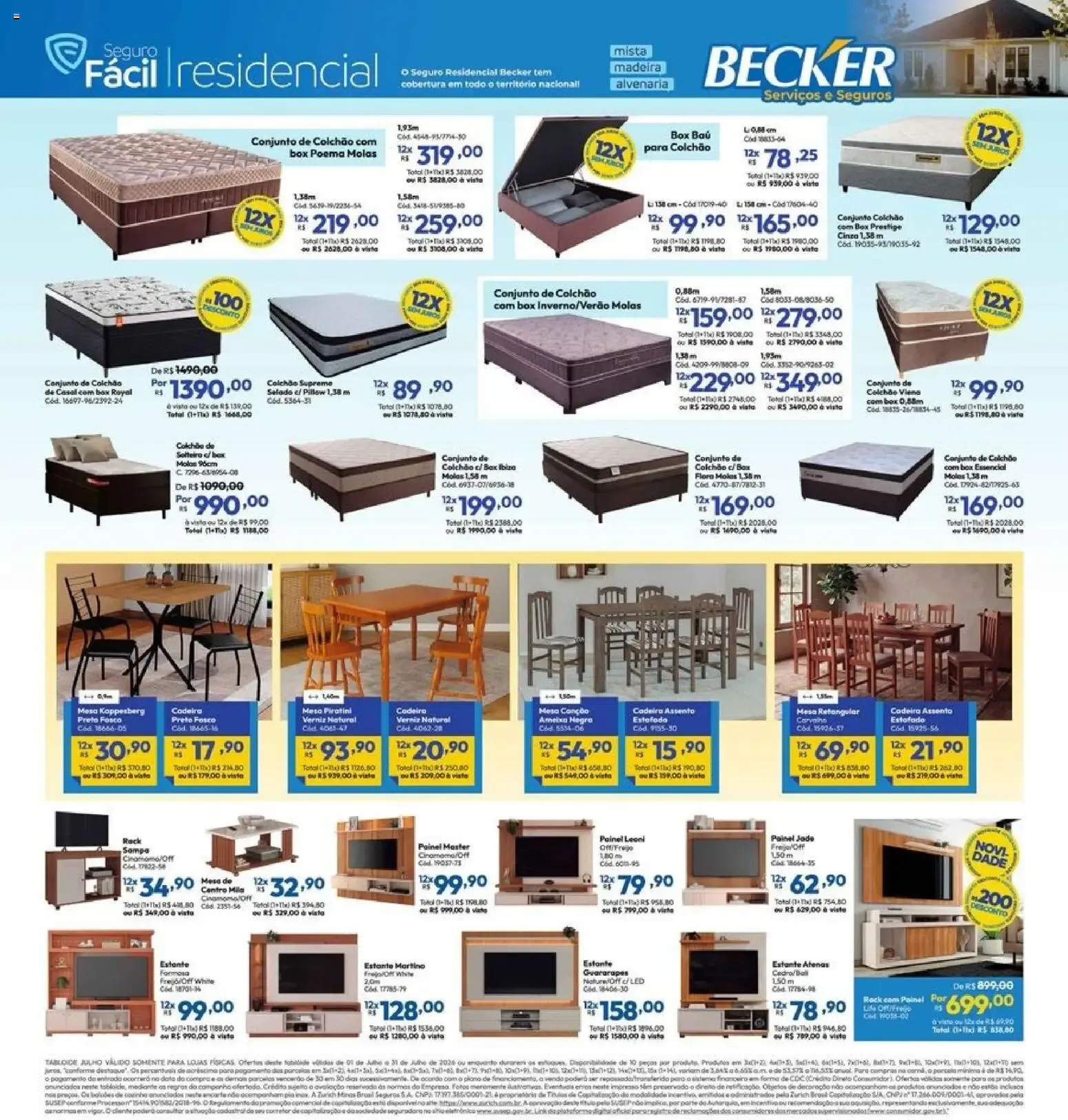 Encarte de Lojas Becker ofertas Julho de 01/07/2026 | Promoções Online 1 de julho até 31 de julho 2026 - Pagina 11