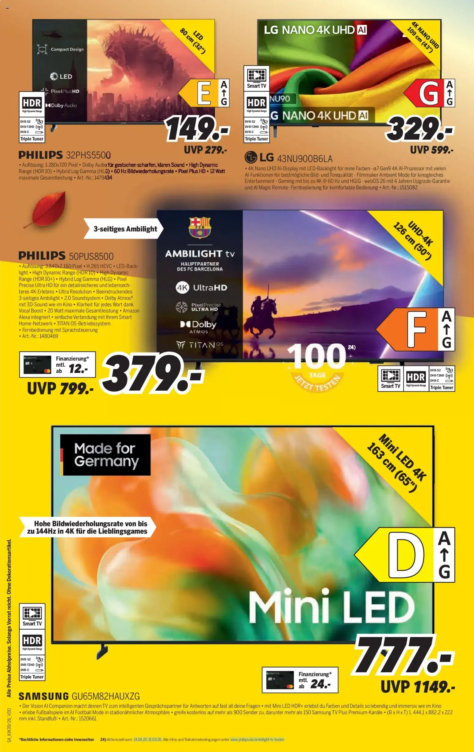 MEDIMAX HERBST MAX - Machs dir Zuhause Cozy mit Top-Angeboten von 19. September bis 25. September 2026 - Prospekt seite 4