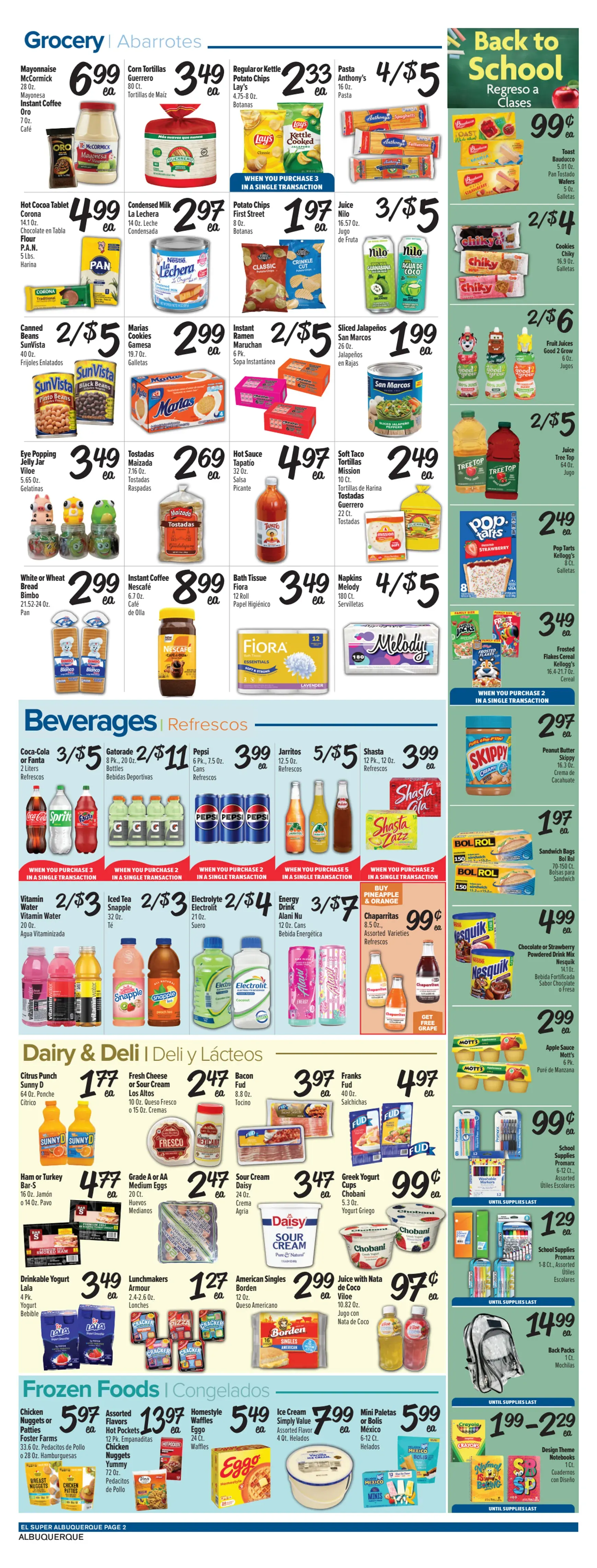 Weekly ad Current El Super leaflet valid from Wednesday 08/05/2026 to Tuesday 08/11/2026 from August 5 to August 11 2026 - Page 2