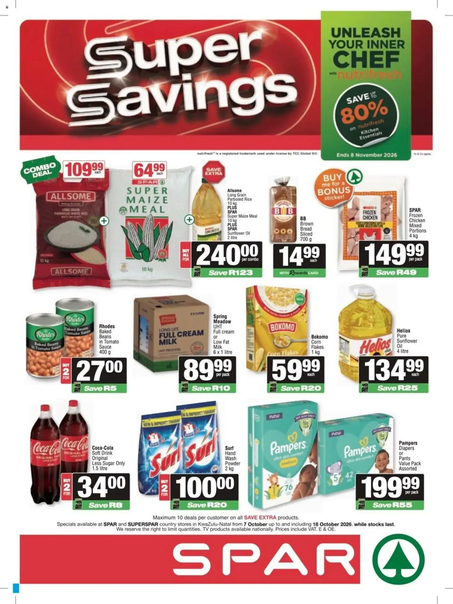 Spar Specials (07/10/2026 - 18/10/2026) Online from 7 October to 18 October 2026 - Catalogue Page 1