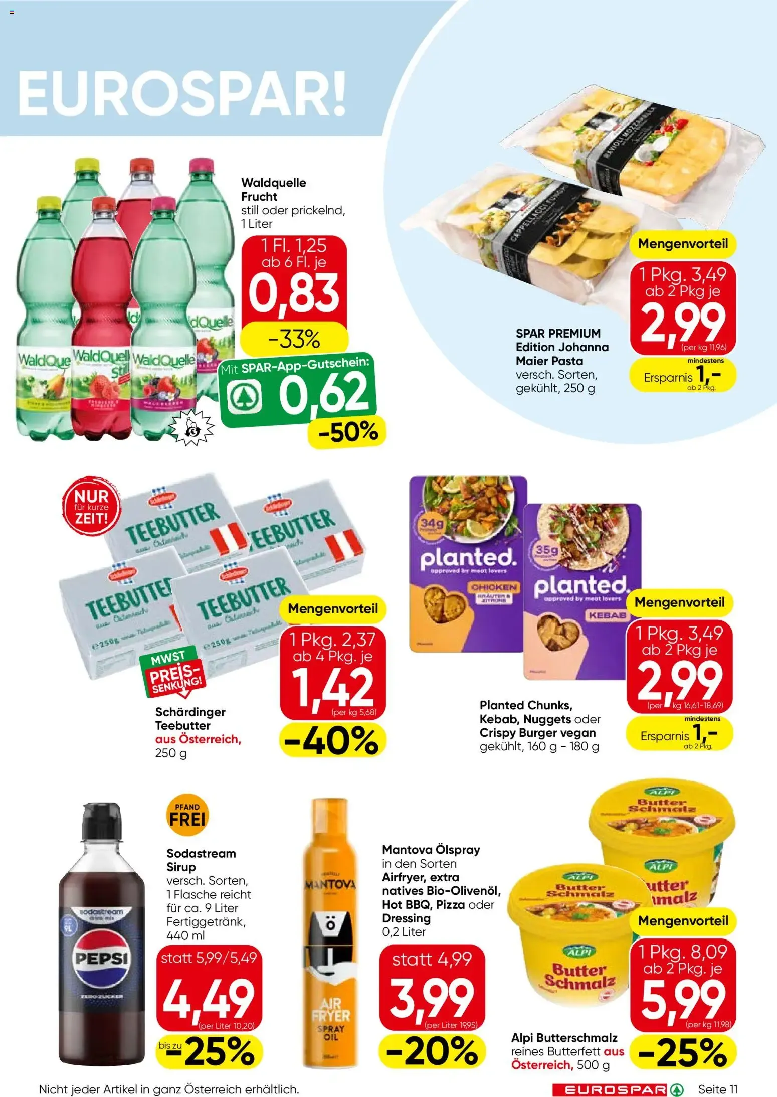 Eurospar Flugblatt von 24.09.2026 - Aktuelle Angebote von 24. September bis 7. Oktober 2026 - Flugblätt seite 11