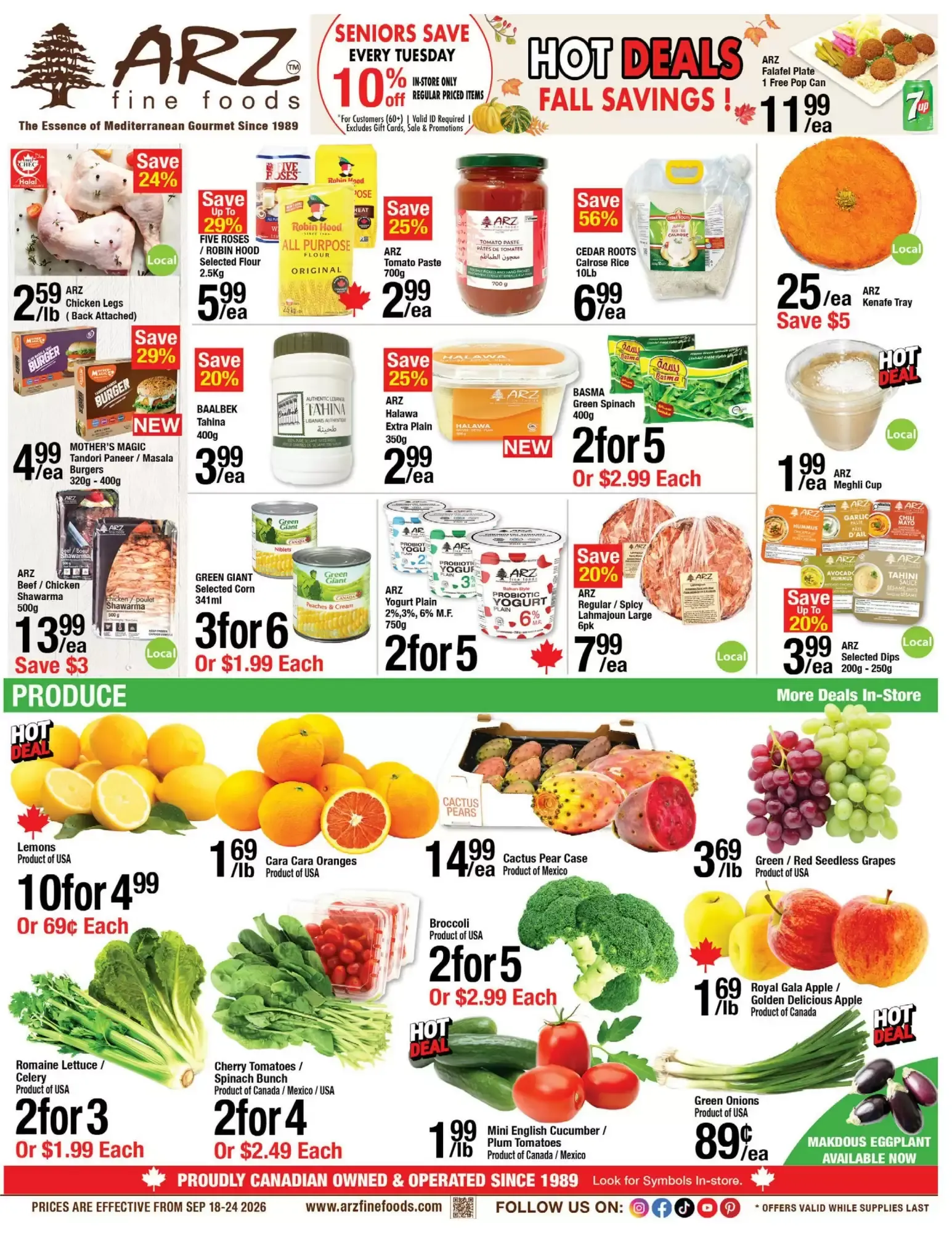 Arz Fine Foods - Ofertas de Otoño from September 18 to September 24 2026 - flyer page 1