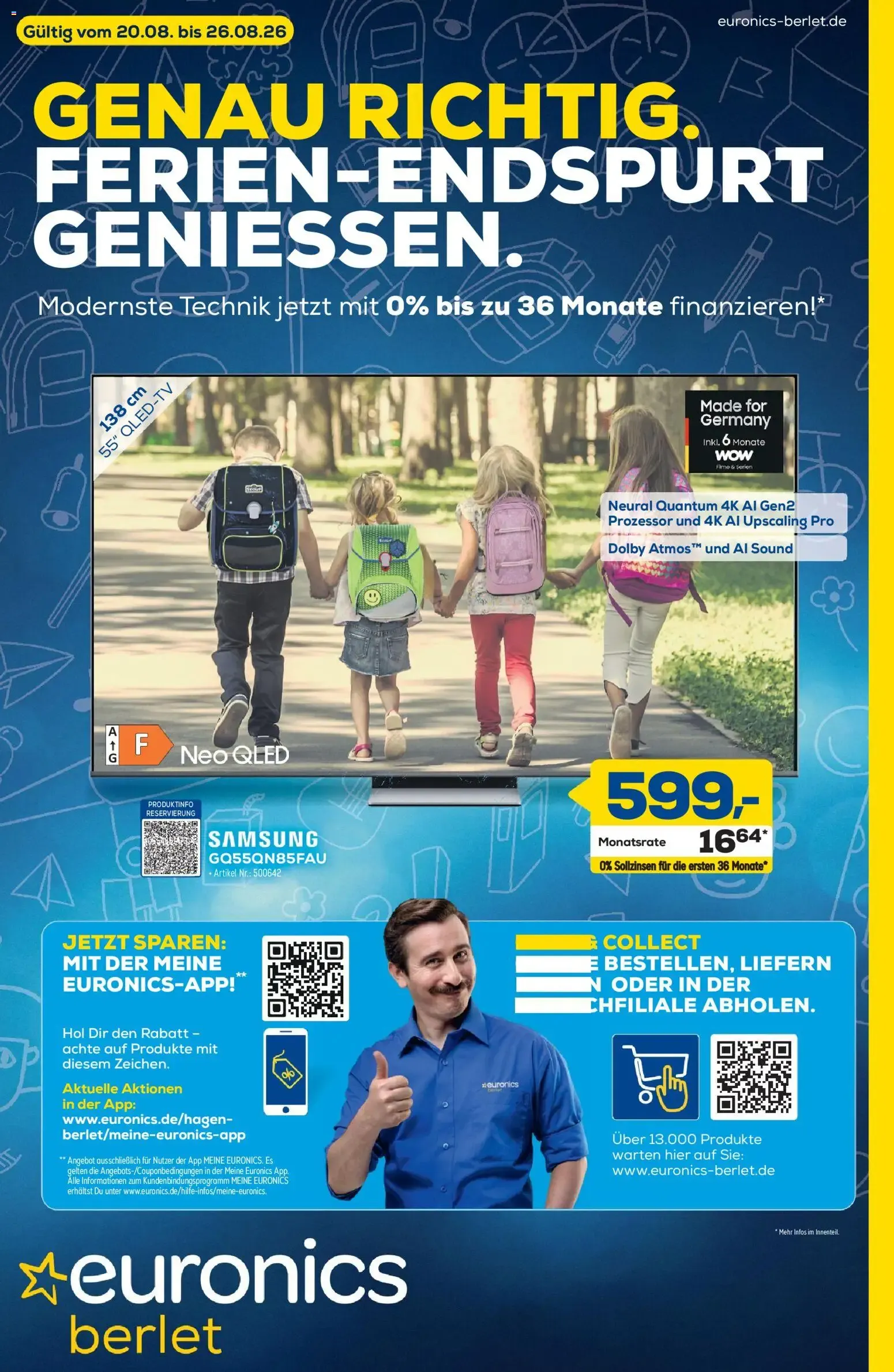 Euronics Berlet: Genau Richtig. Ferien-Endspurt Geniessen.