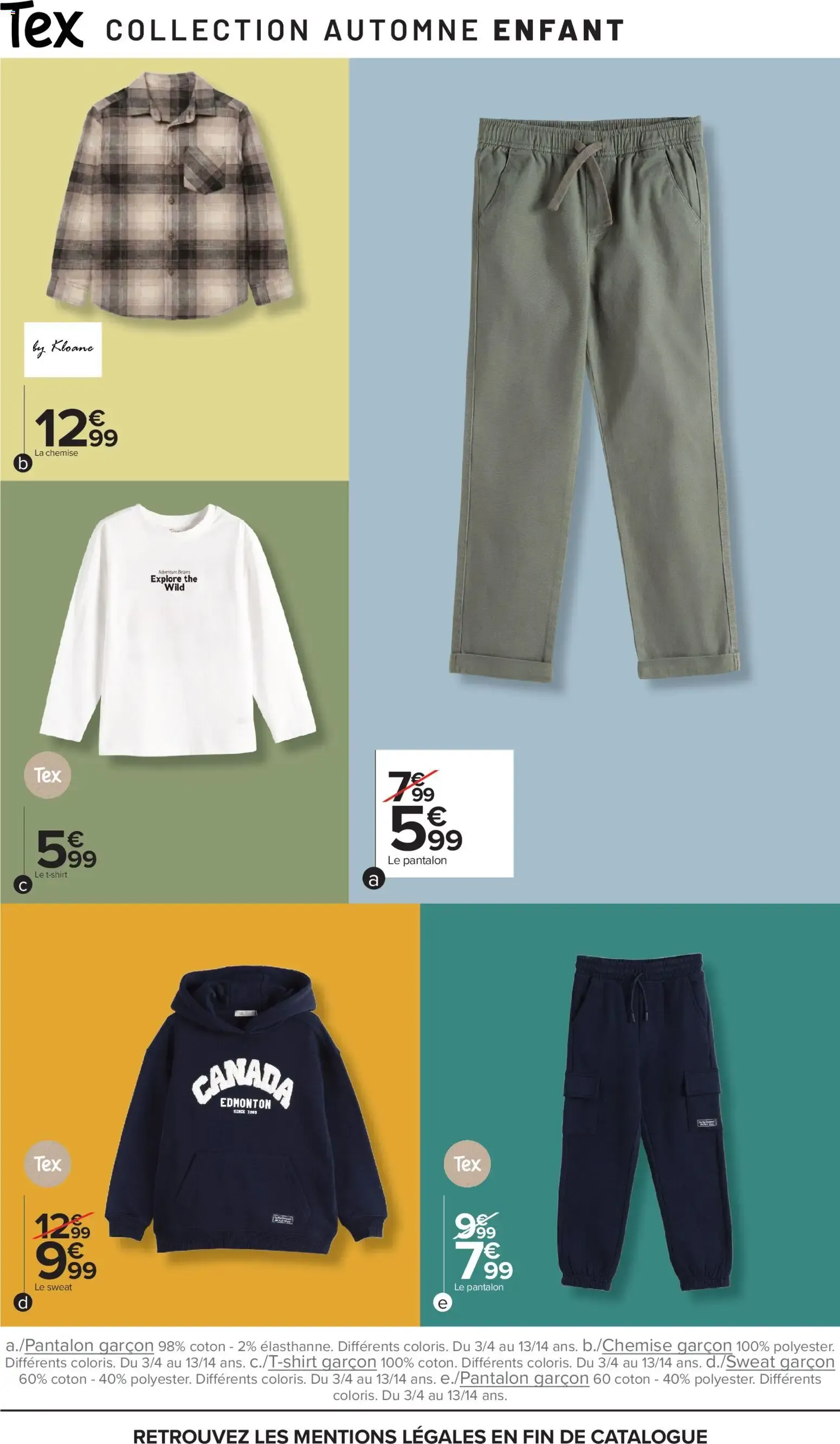 Carrefour Tex spécial automne à partir du 22/09/2026 - promo en ligne du 22 septembre au 5 octobre 2026 - Catalogue page 13
