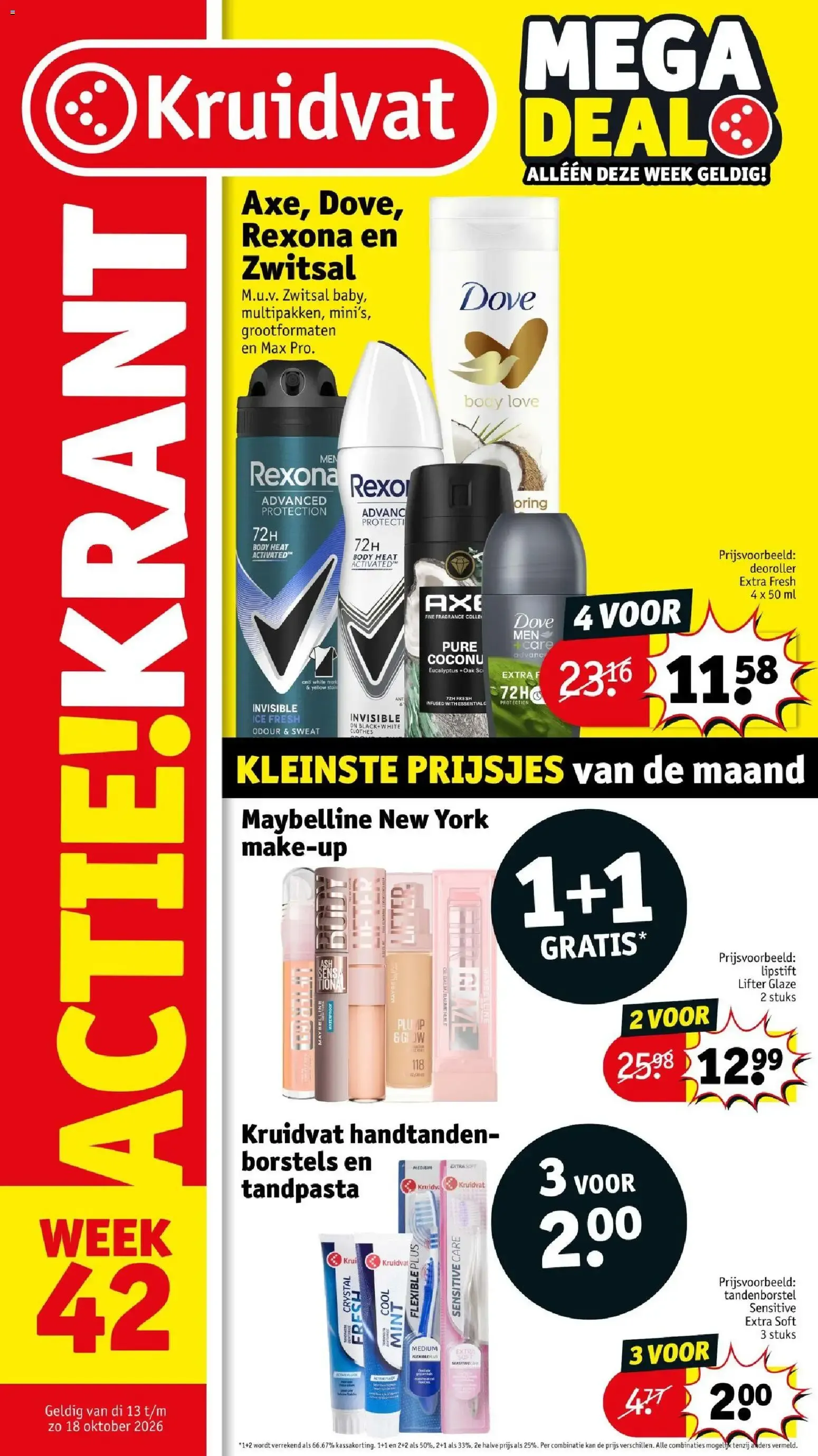 Kruidvat Actie Krant van 13 oktober tot 18 oktober 2026 - Folder pagina 1