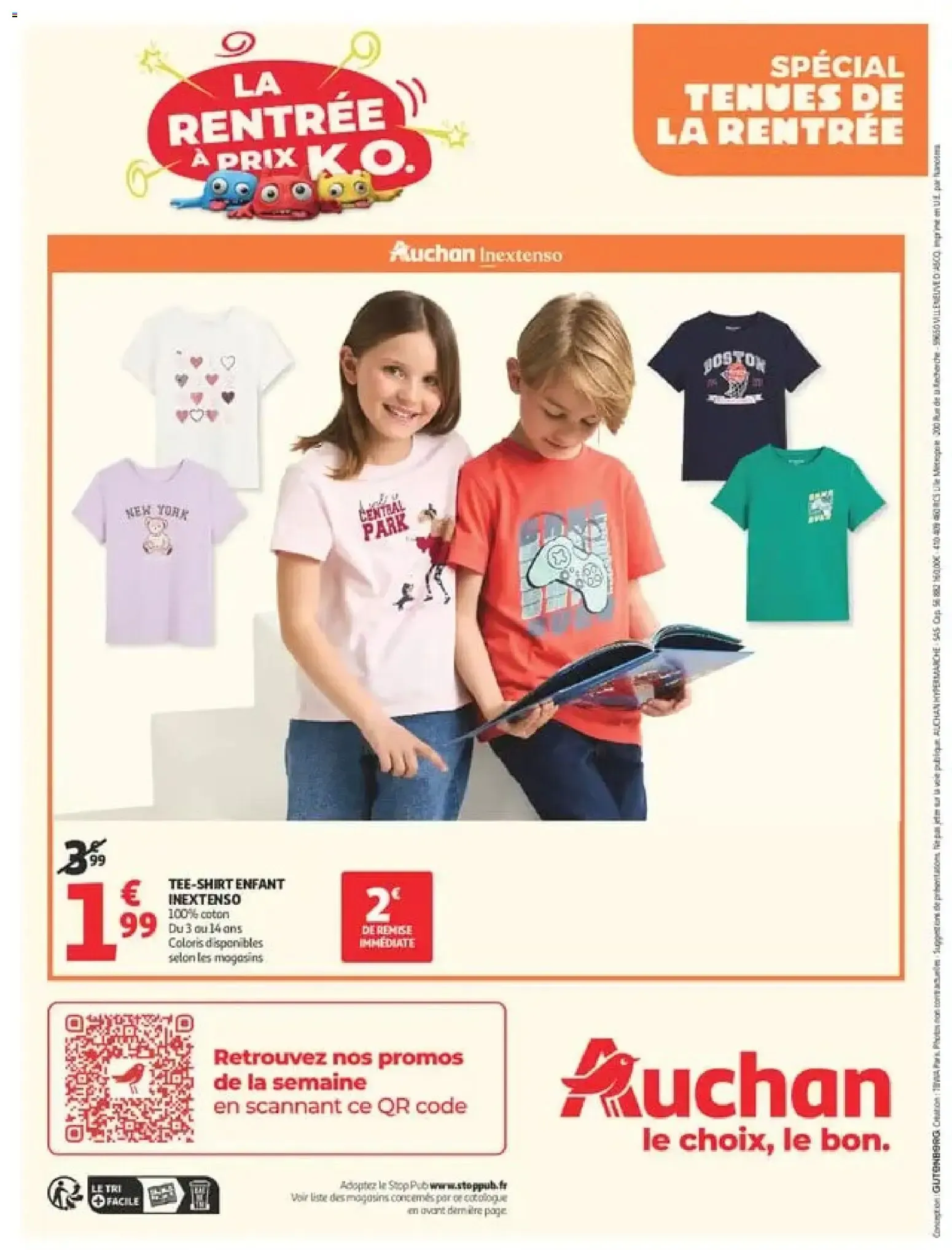 Auchan: Spécial Tenues de la Rentrée à Prix K.O. du 11 août au 6 septembre 2026 - Catalogue page 20