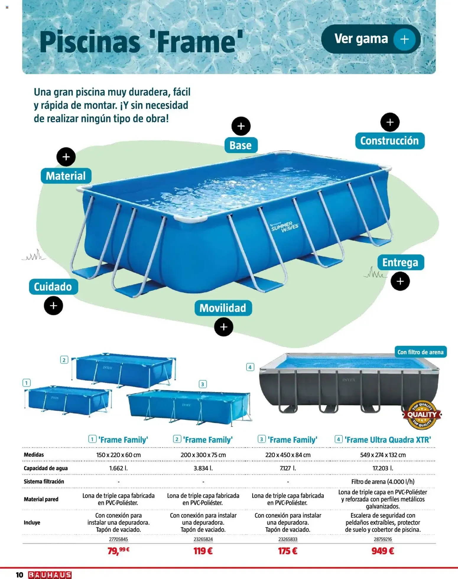 Catálogo de Bauhaus Piscinas, Spas, Limpieza y Mantenimiento 1 de junio al 5 de julio 2026 - Página 10