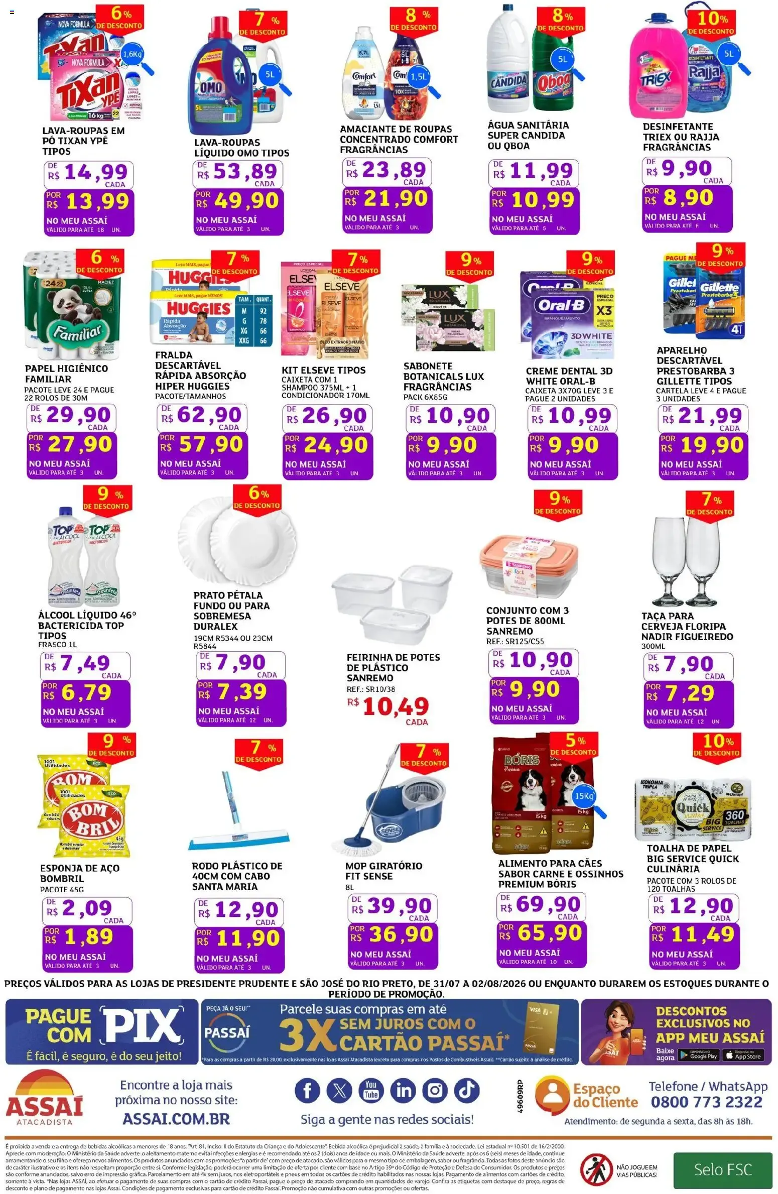 Encarte de Assaí Atacadista ofertas - SP de 31/07/2026 | Promoções Online 31 de julho até 2 de agosto 2026 - Pagina 2